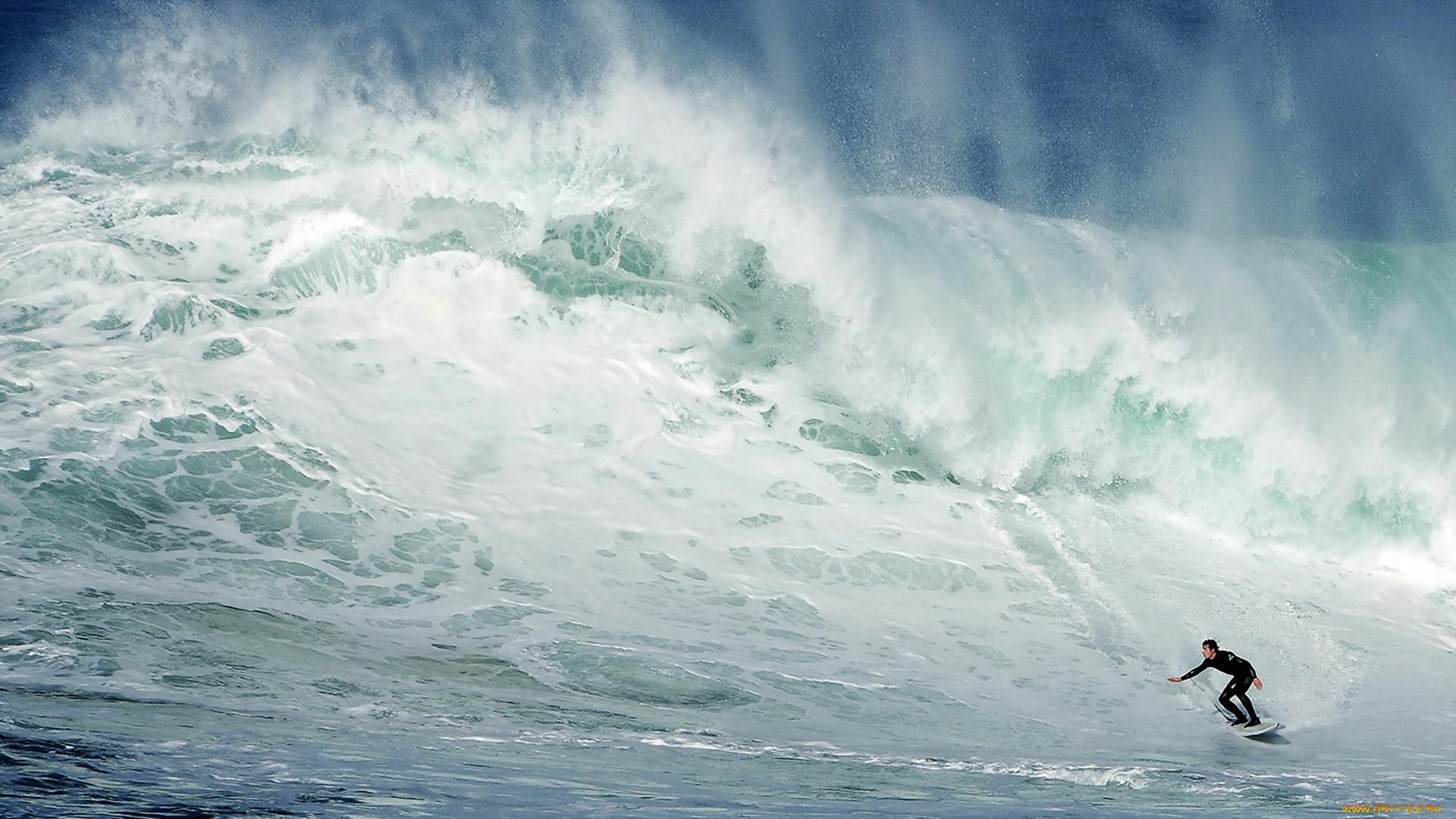 спорт, серфинг, доска, волна, человек