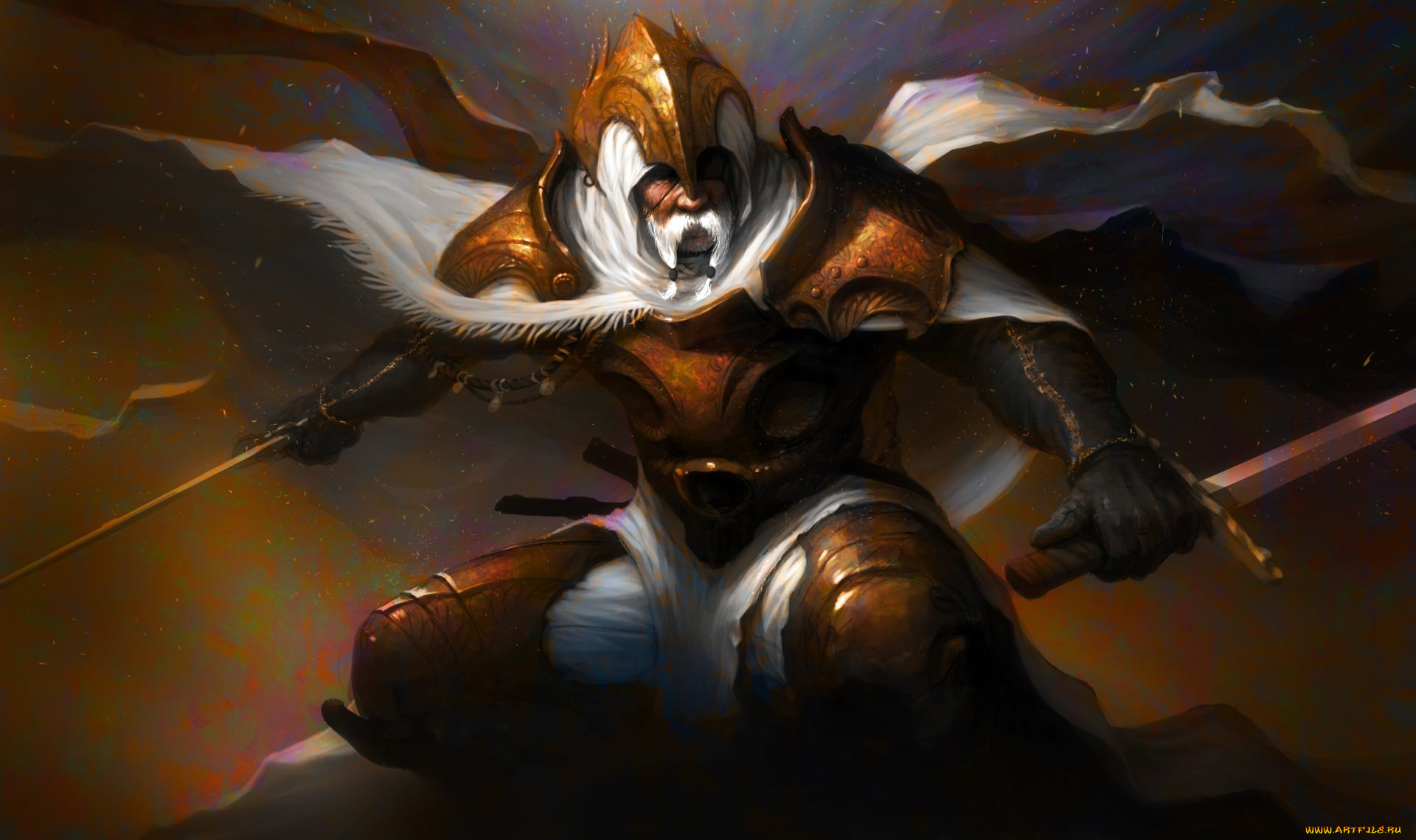 фэнтези, люди, арт, воин