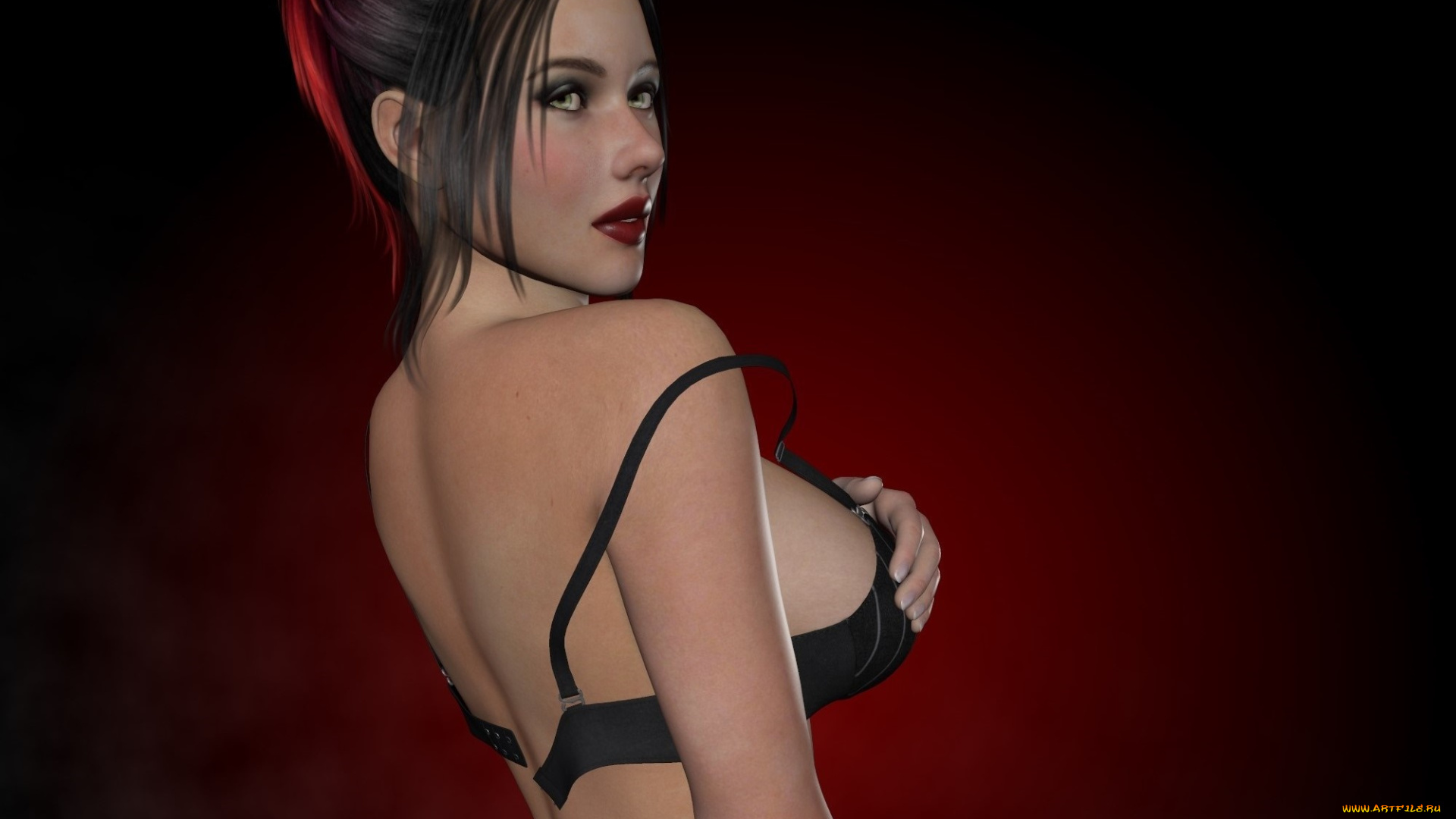 3д, графика, люди, , people, девушка, взгляд, фон