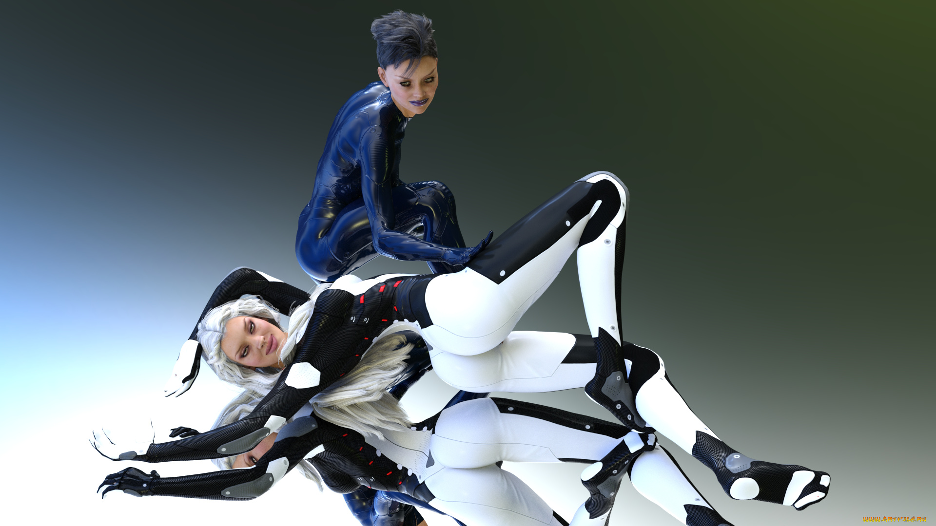 3д, графика, люди, , people, фон, взгляд, девушки