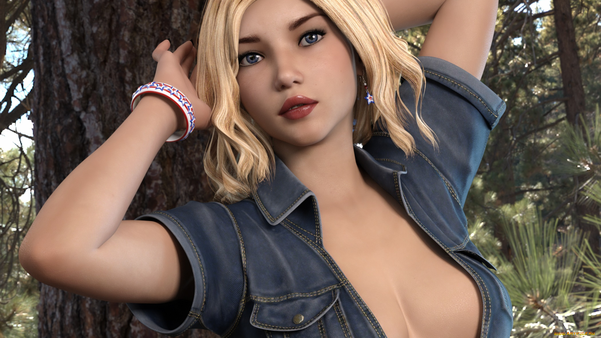 3д, графика, люди, , people, фон, взгляд, девушка