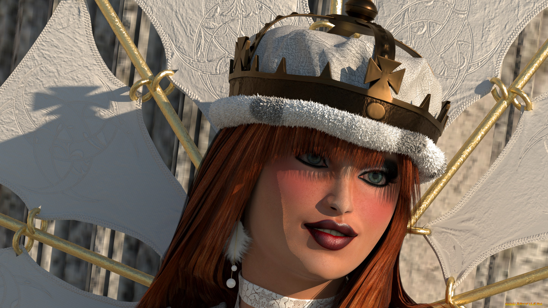 3д, графика, портрет, , portraits, фон, взгляд, девушка