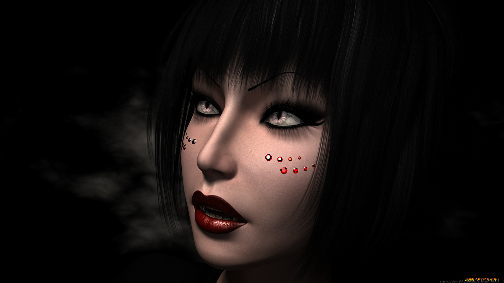 3д, графика, портрет, , portraits, фон, взгляд, девушка