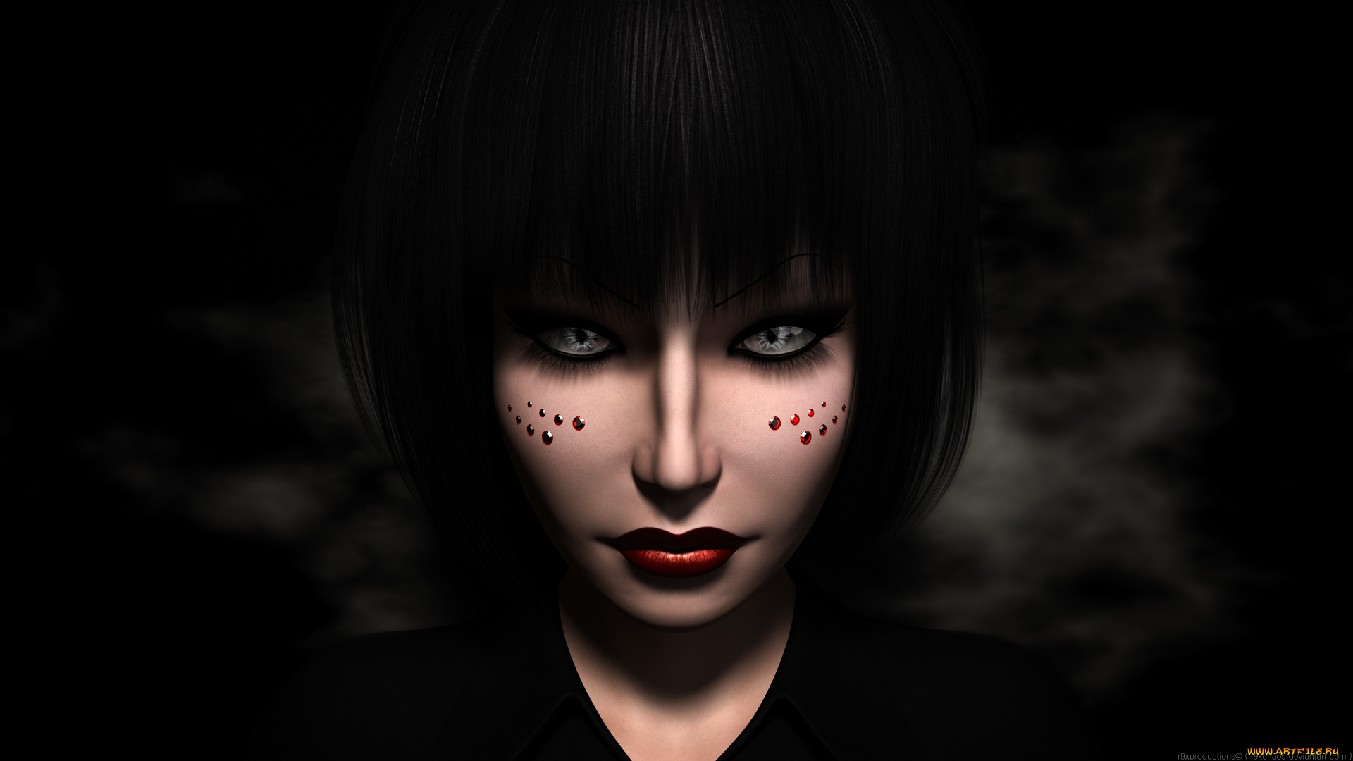 3д, графика, портрет, , portraits, фон, взгляд, девушка