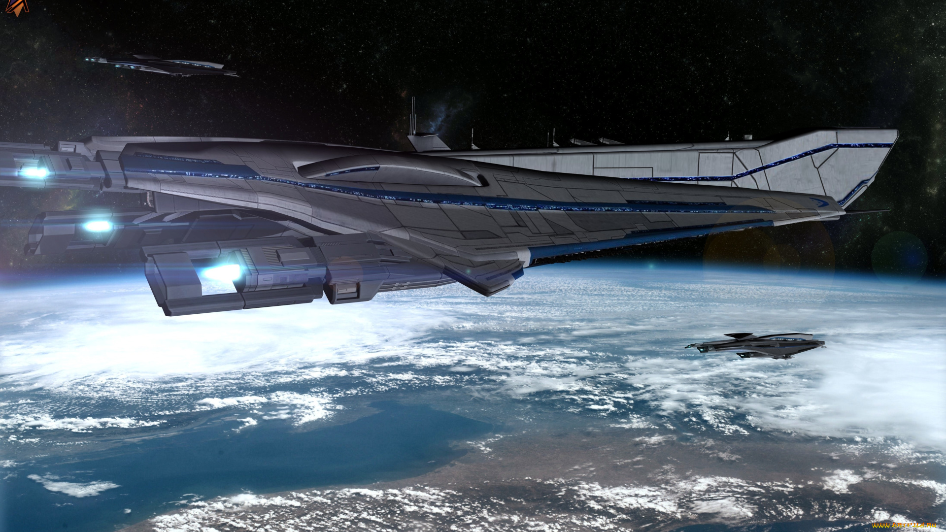 космос, арт, планета, вселенная, полет, космический, корабль