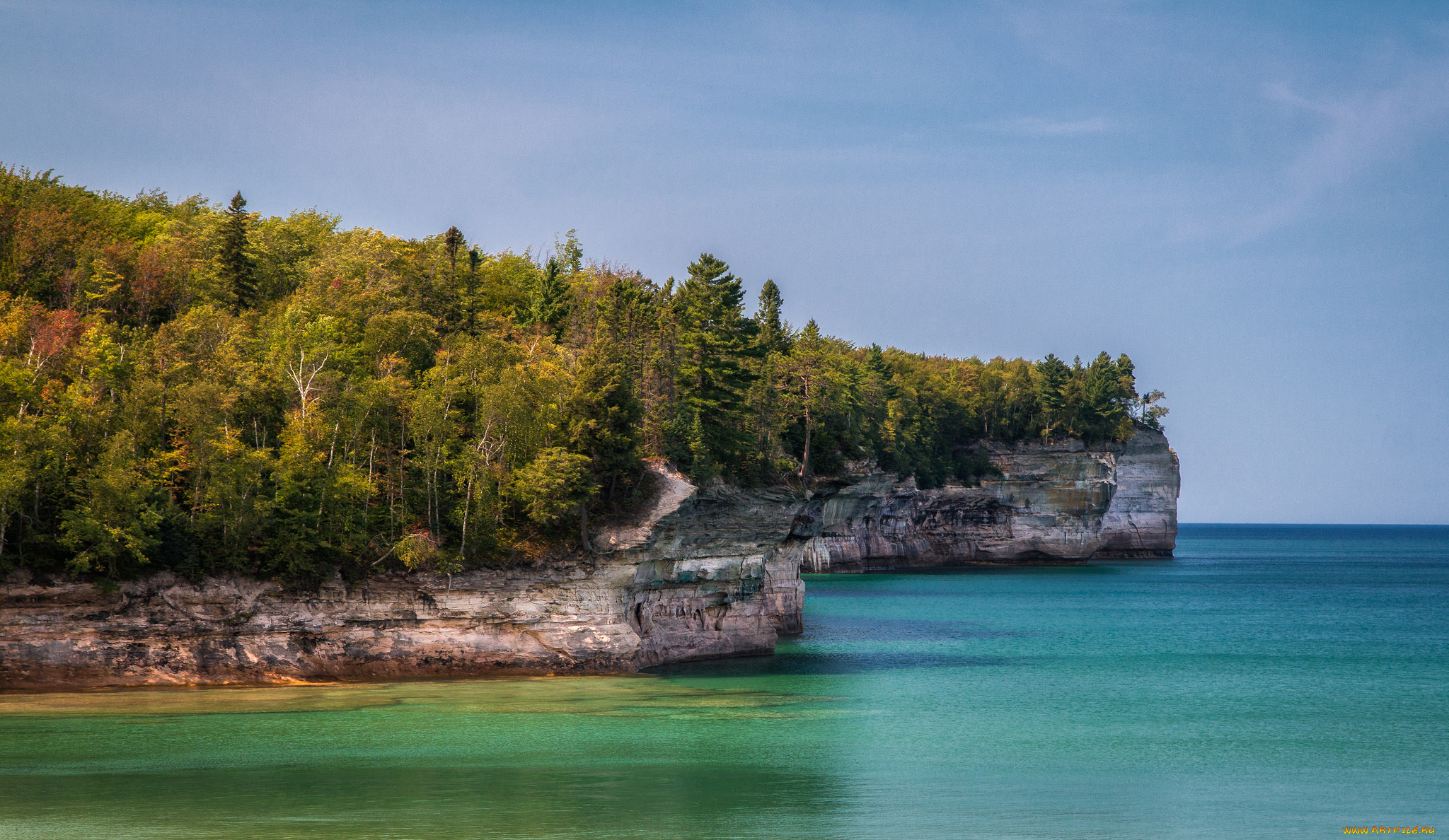 природа, побережье, море, берег