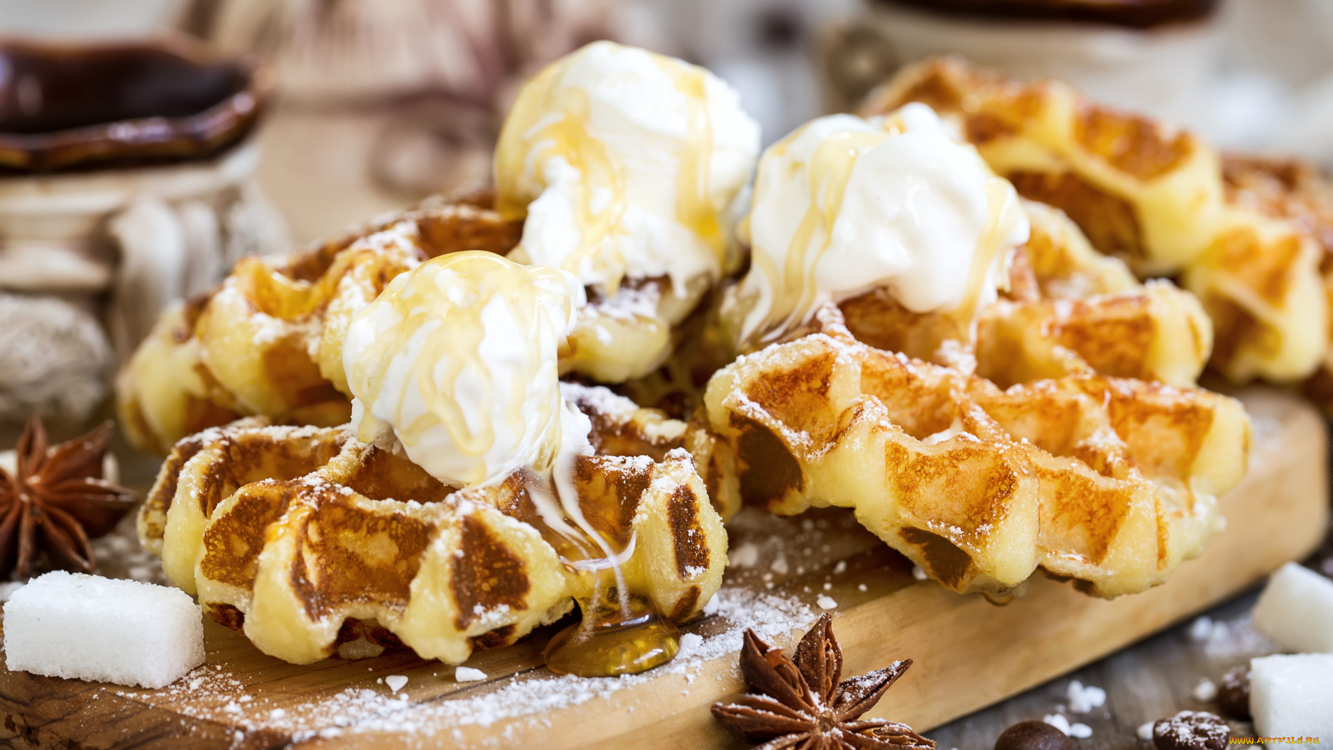 еда, пирожные, , кексы, , печенье, зерна, бадьян, вафли, сахар, чашки, кофе