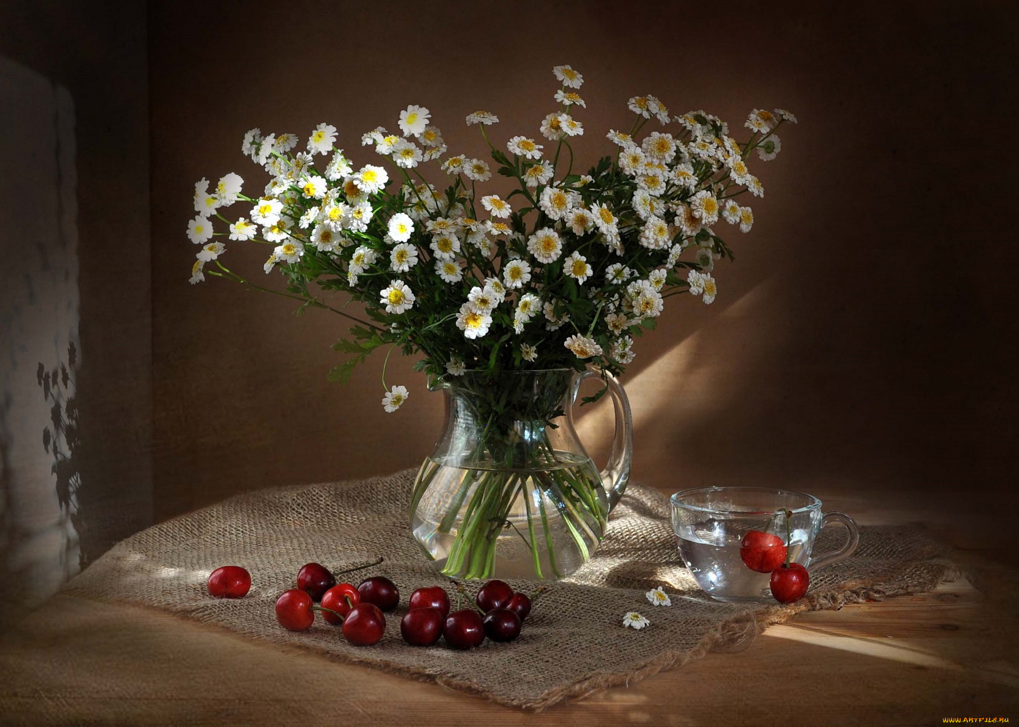 еда, вишня, , черешня, букет, флора, натюрморт, композиция, черешня, цветы