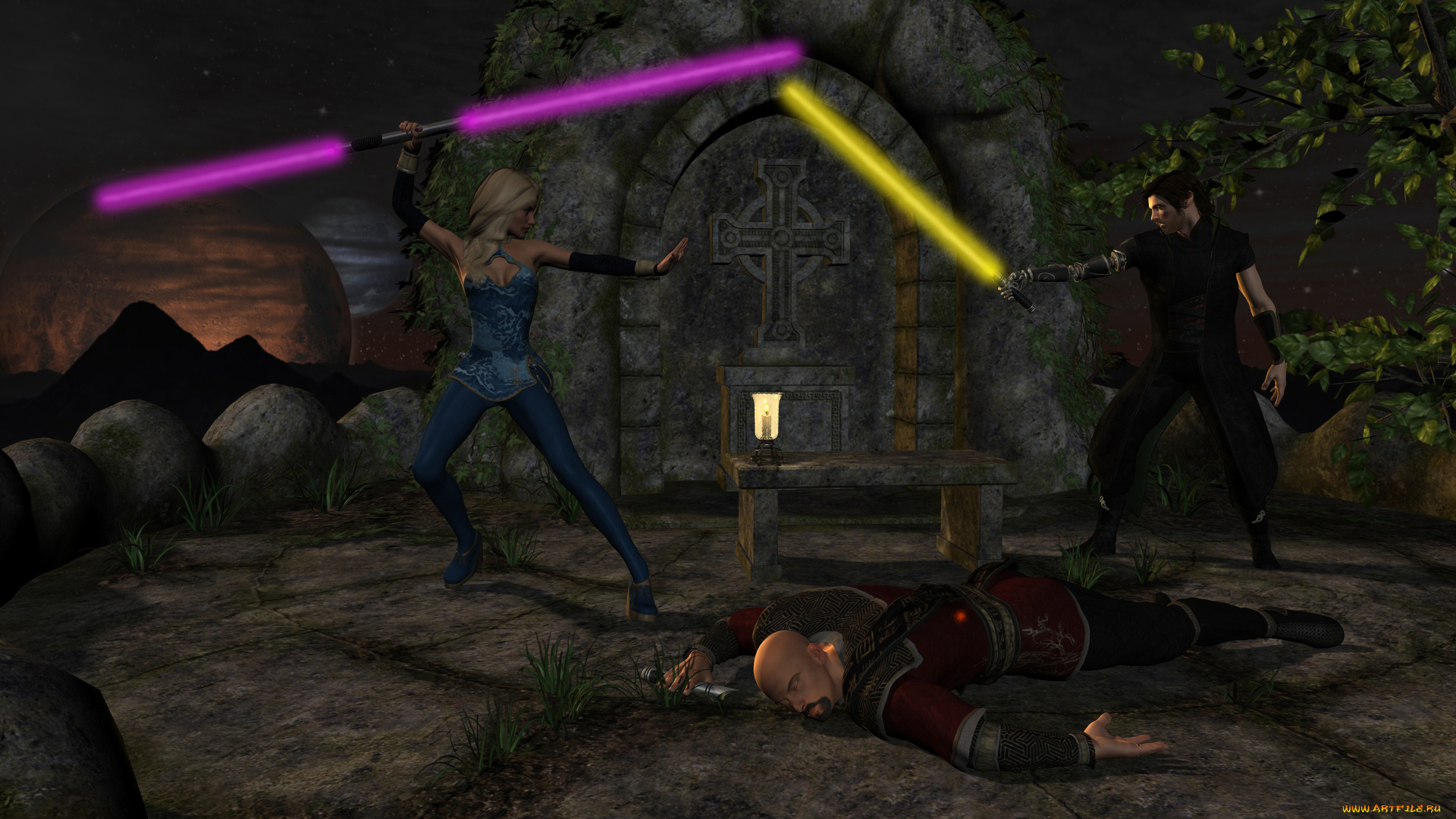 3д, графика, фантазия, , fantasy, взгляд, девушка, фон