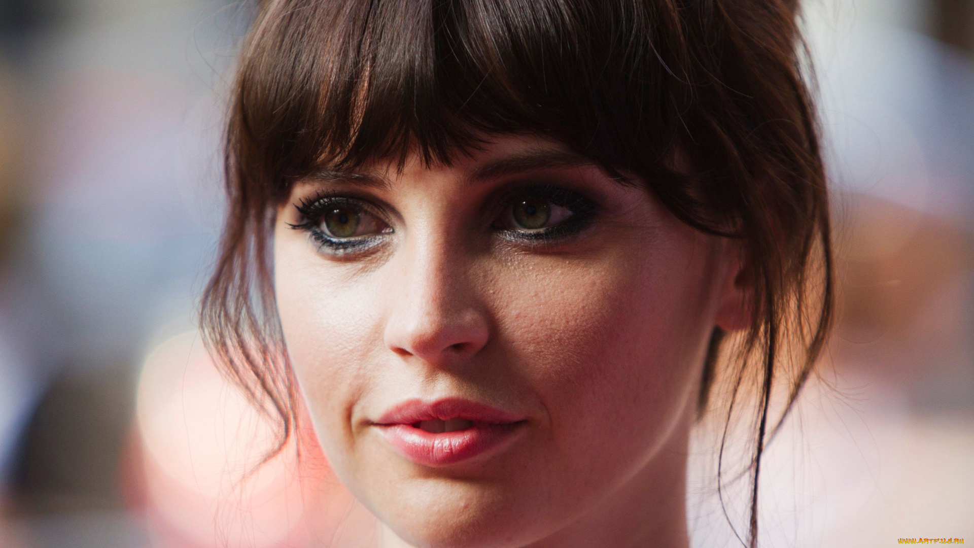 девушки, felicity, jones, шатенка, лицо, актриса