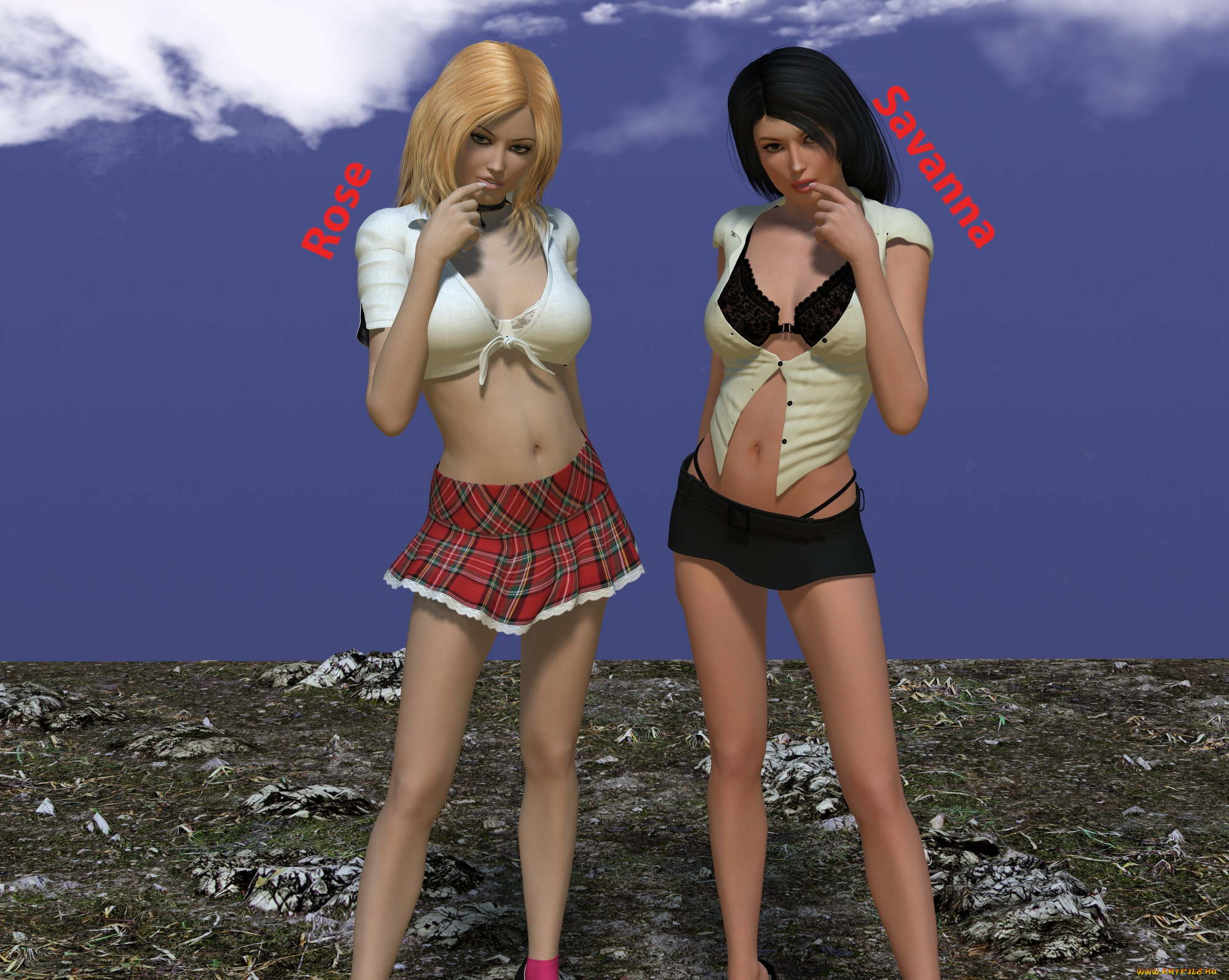 3д, графика, люди, , people, фон, взгляд, девушки