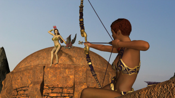 Картинка 3д+графика фантазия+ fantasy фон взгляд девушка