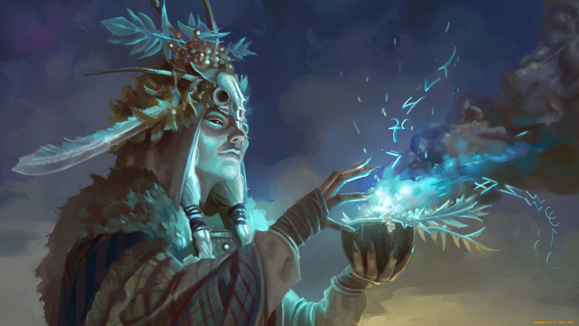 фэнтези, маги, , волшебники, человек, фон, магия