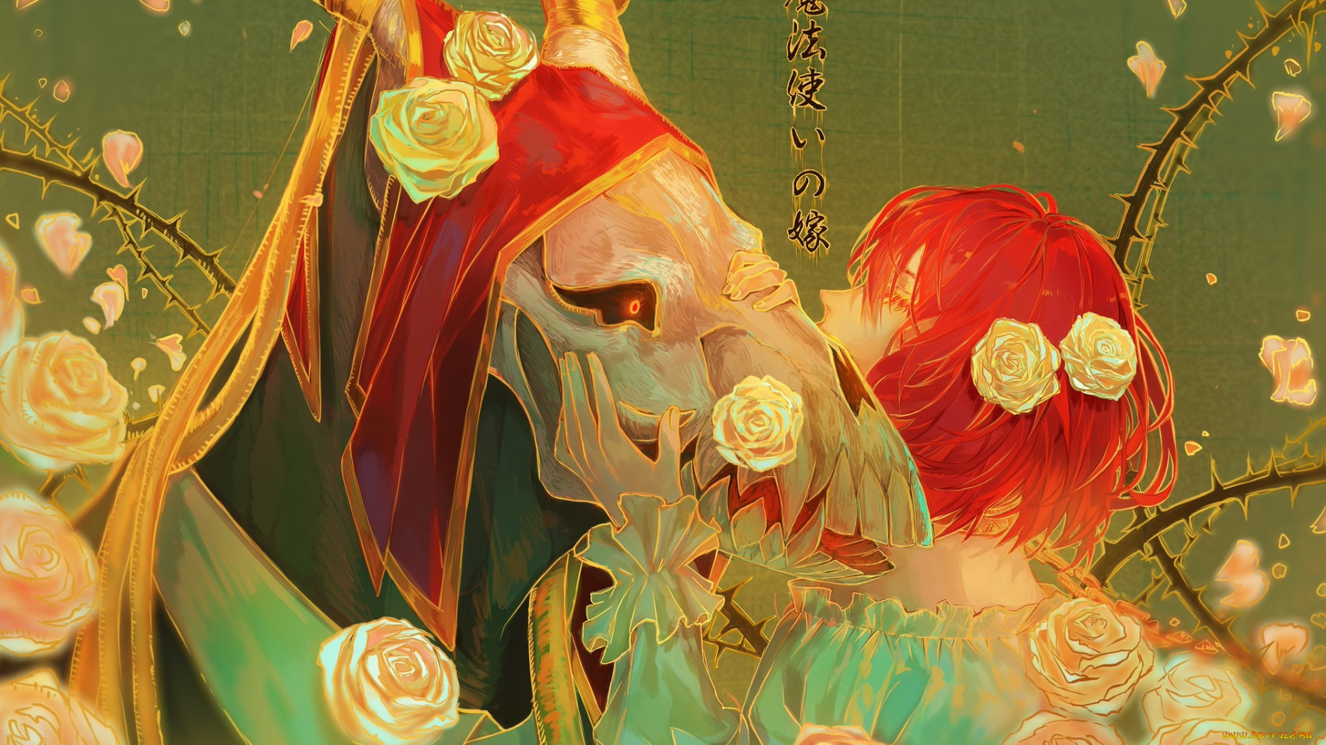 аниме, mahou, tsukai, no, yome, невеста, чародея