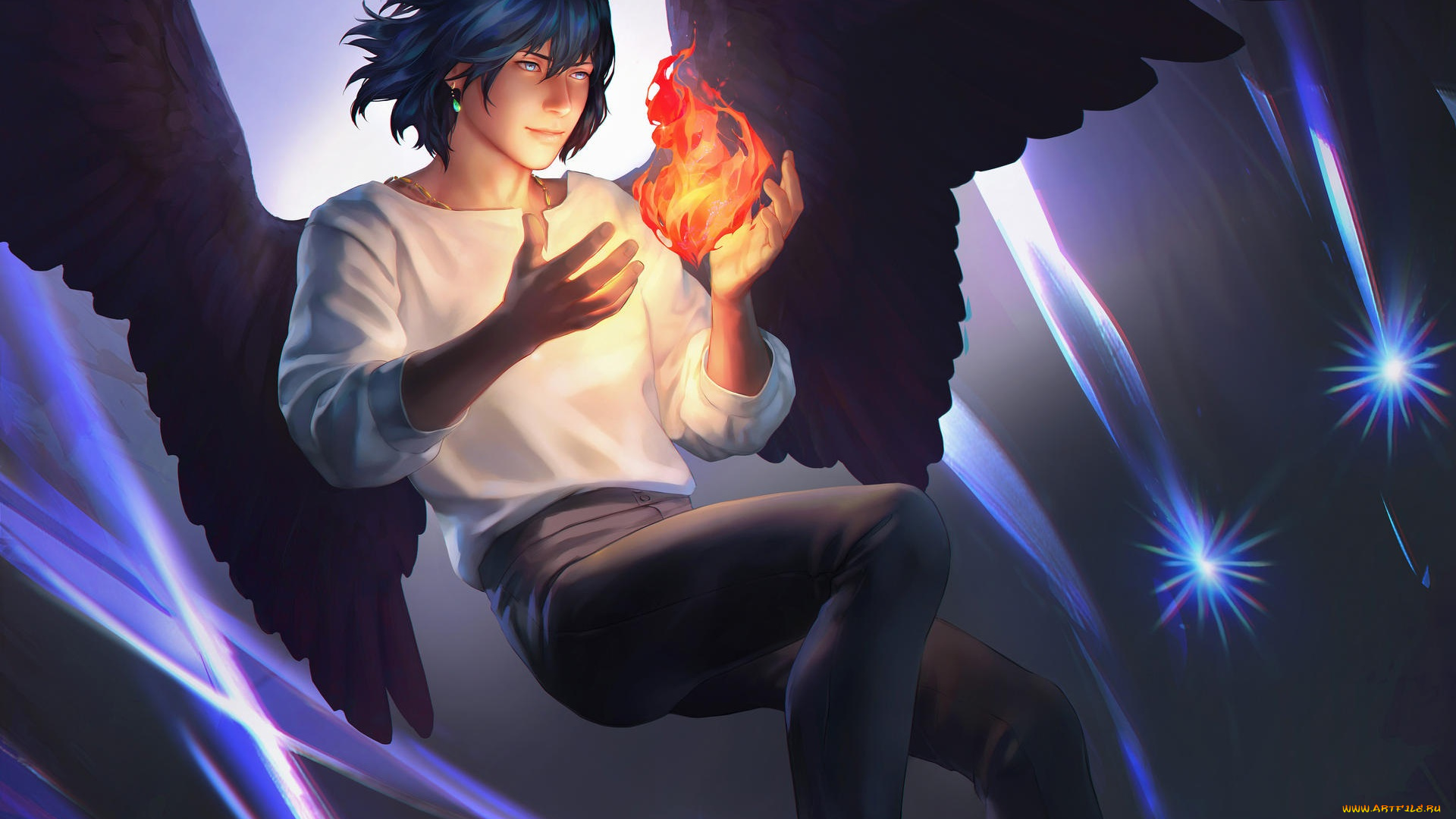 by, zetsuai89, аниме, howl`s, moving, castle, howl, by, zetsuai89