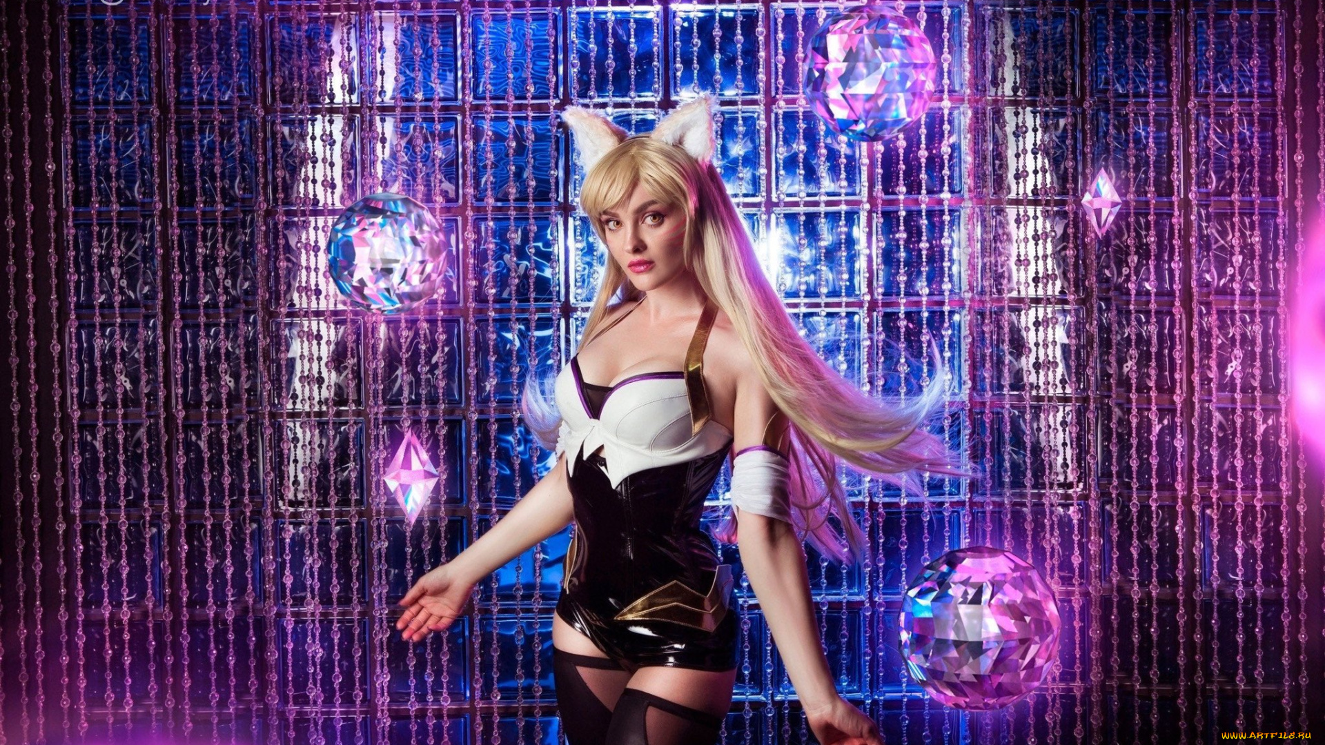 девушки, софия, летяго, , sophie, katssby, костюм, магия, неон