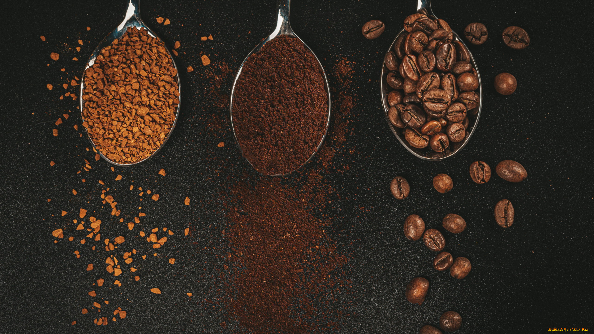 еда, кофе, , кофейные, зёрна, зерна, молотый