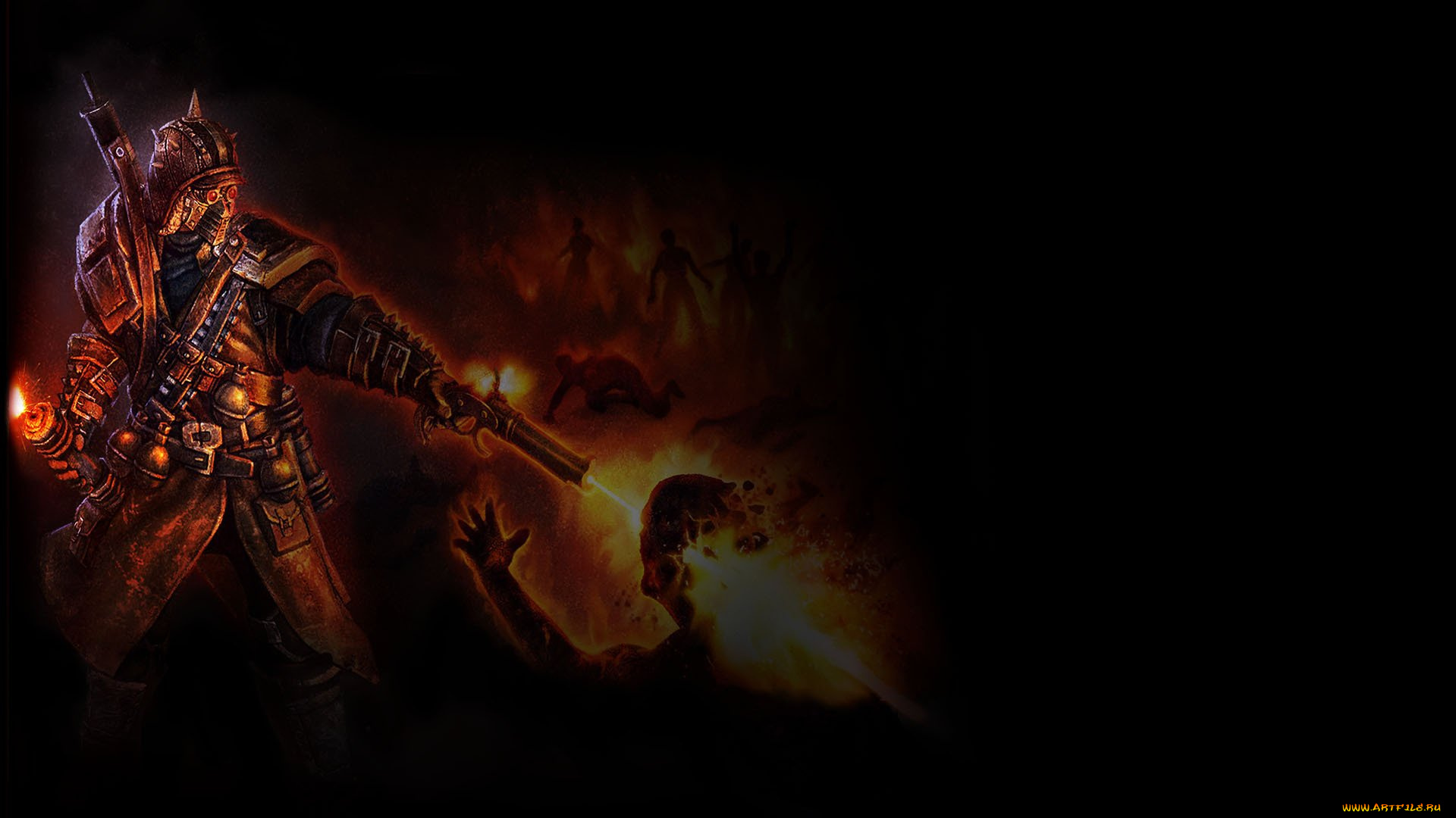 видео, игры, grim, dawn, монстры, броня, оружие, выстрел