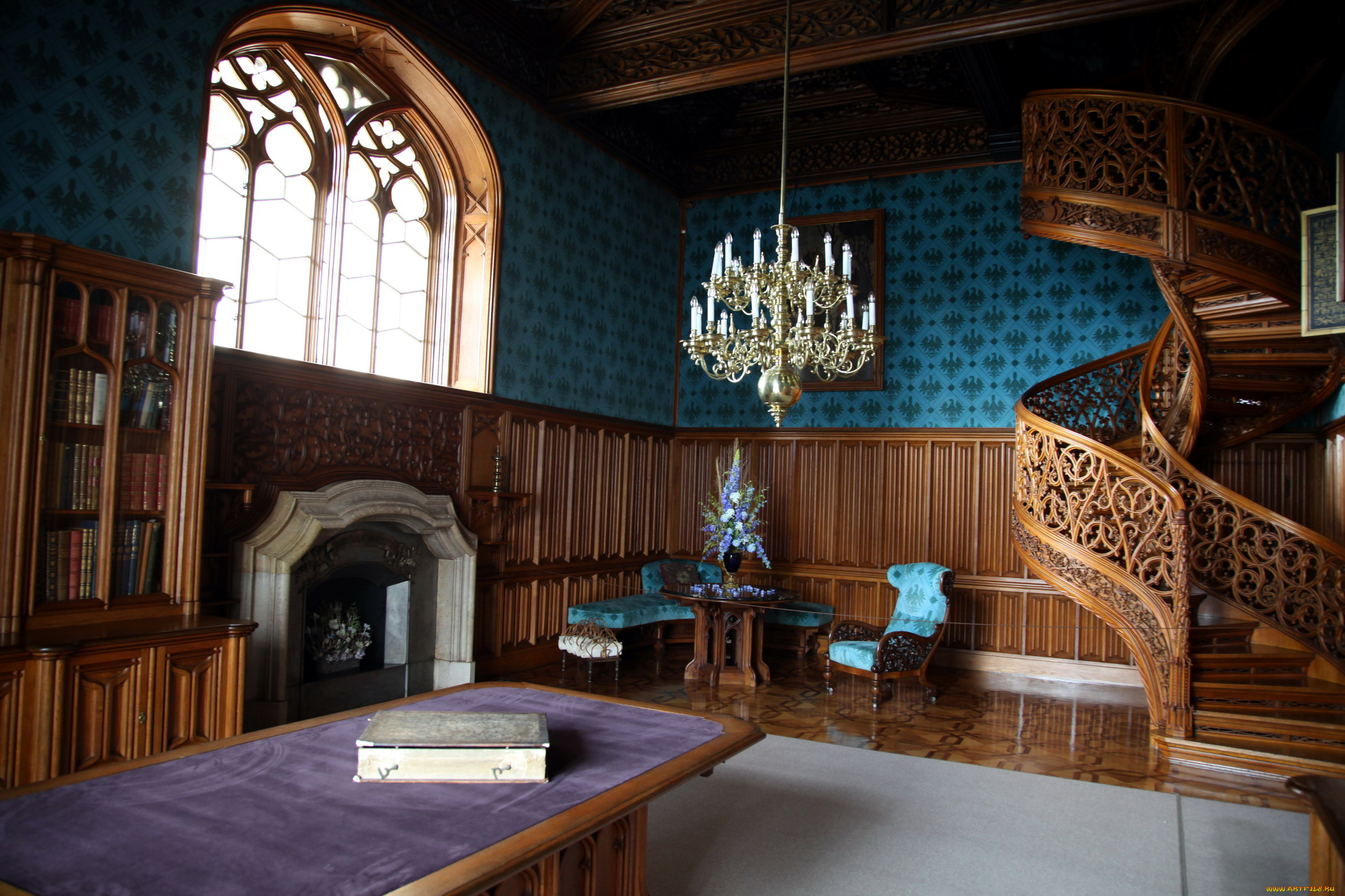 интерьер, дворцы, , музеи, люстра, лестница