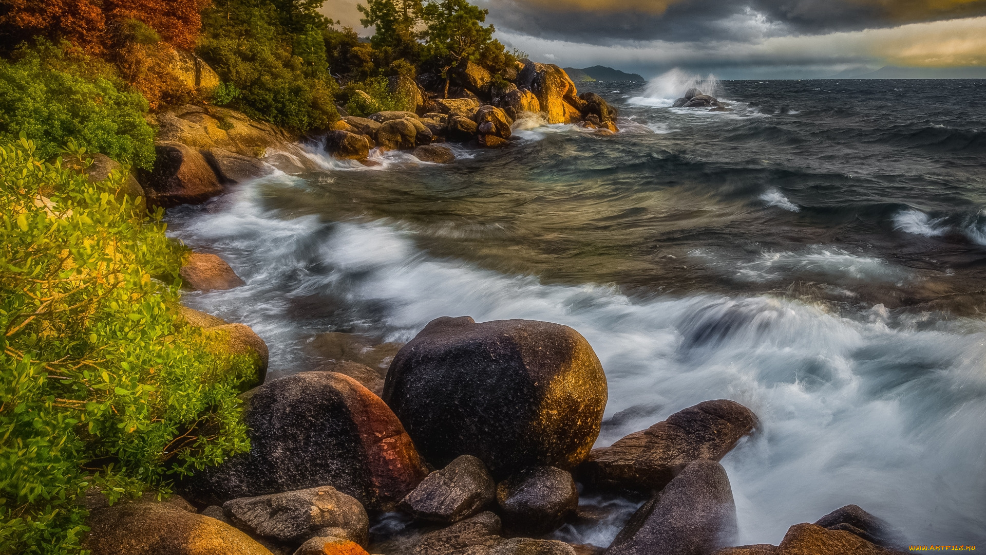 lake, tahoe, california, природа, реки, озера, lake, tahoe