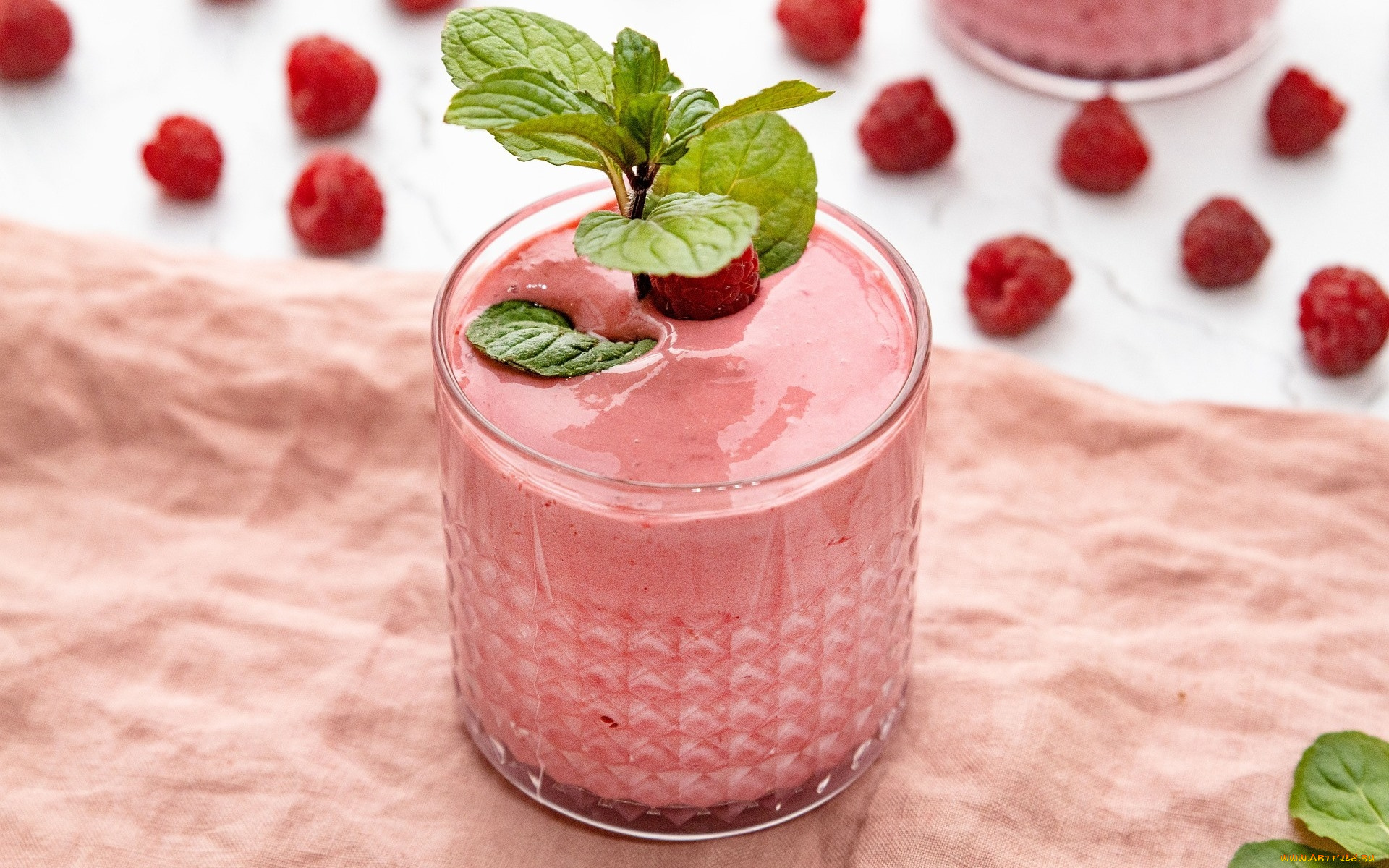 еда, мороженое, , десерты, ягоды, десерт, мята, малина