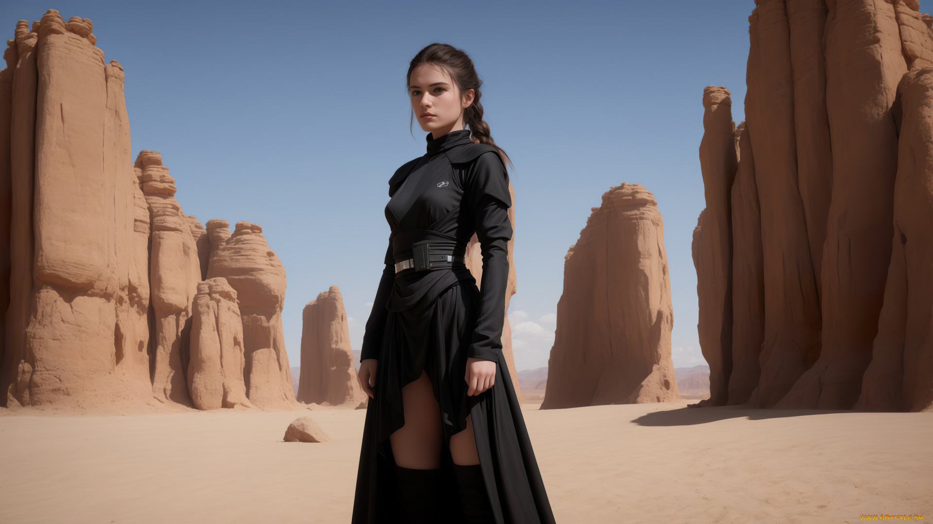 3д, графика, люди, , people, girl, desert, art, sands, day, digital, stable, diffusion, neuronet