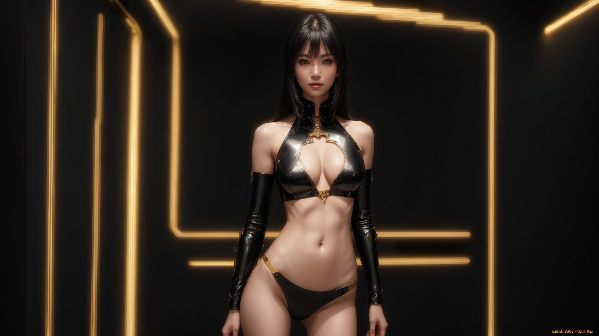 3д, графика, люди, , people, girl, fantasy, android, art, cyberpunk, asian