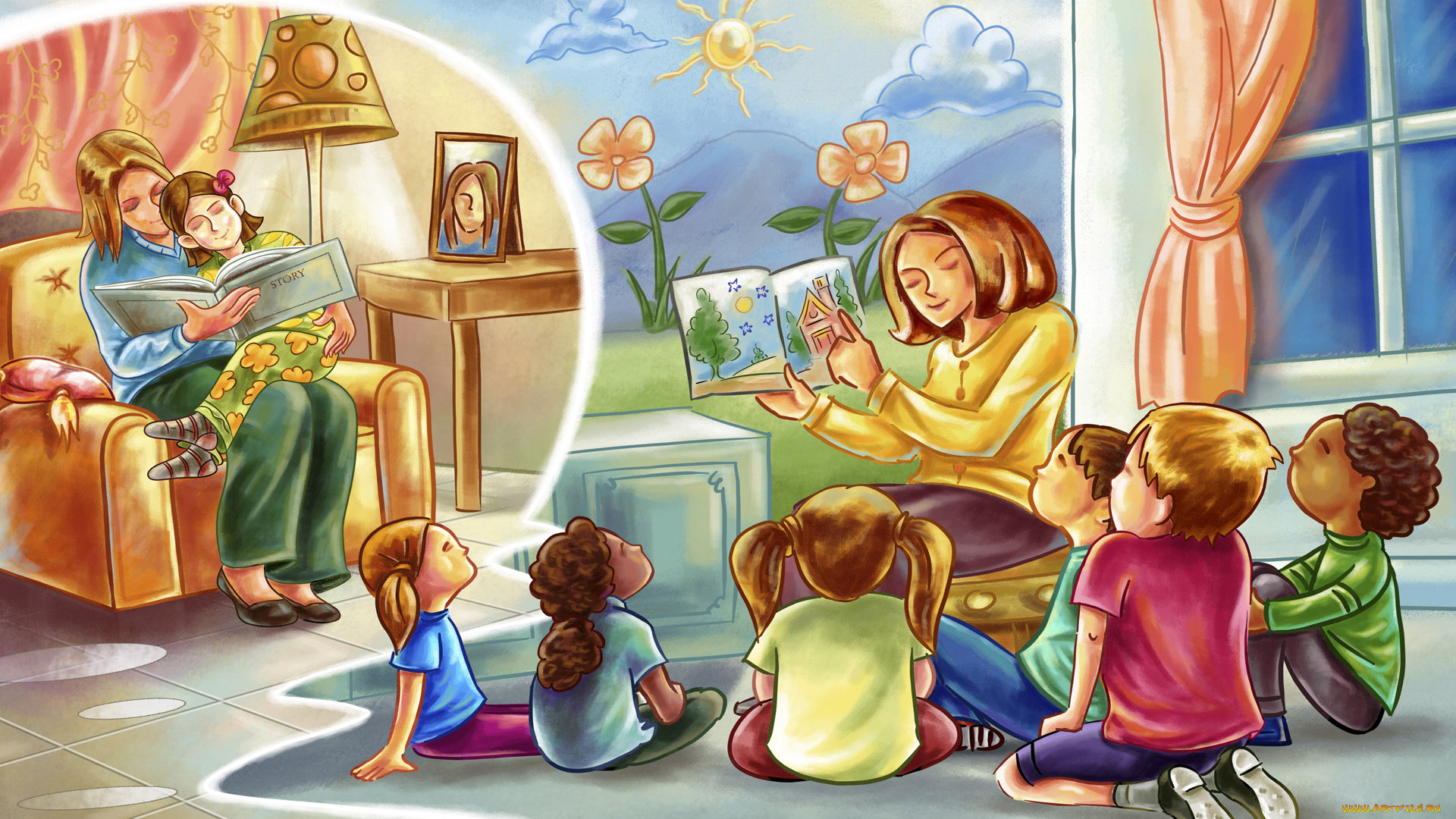 рисованные, люди