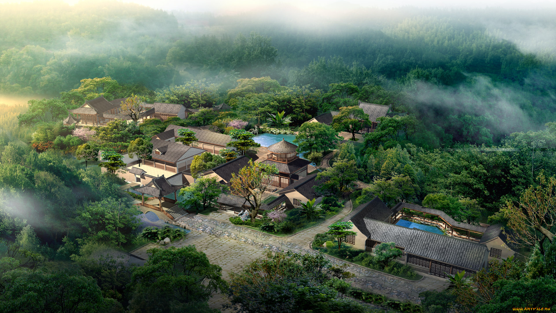 3д, графика, architecture, архитектура