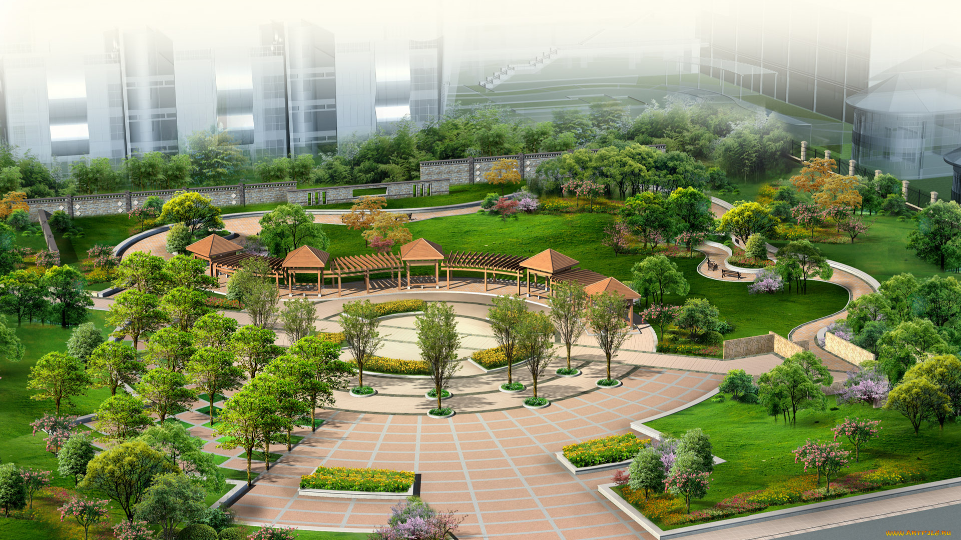 3д, графика, architecture, архитектура