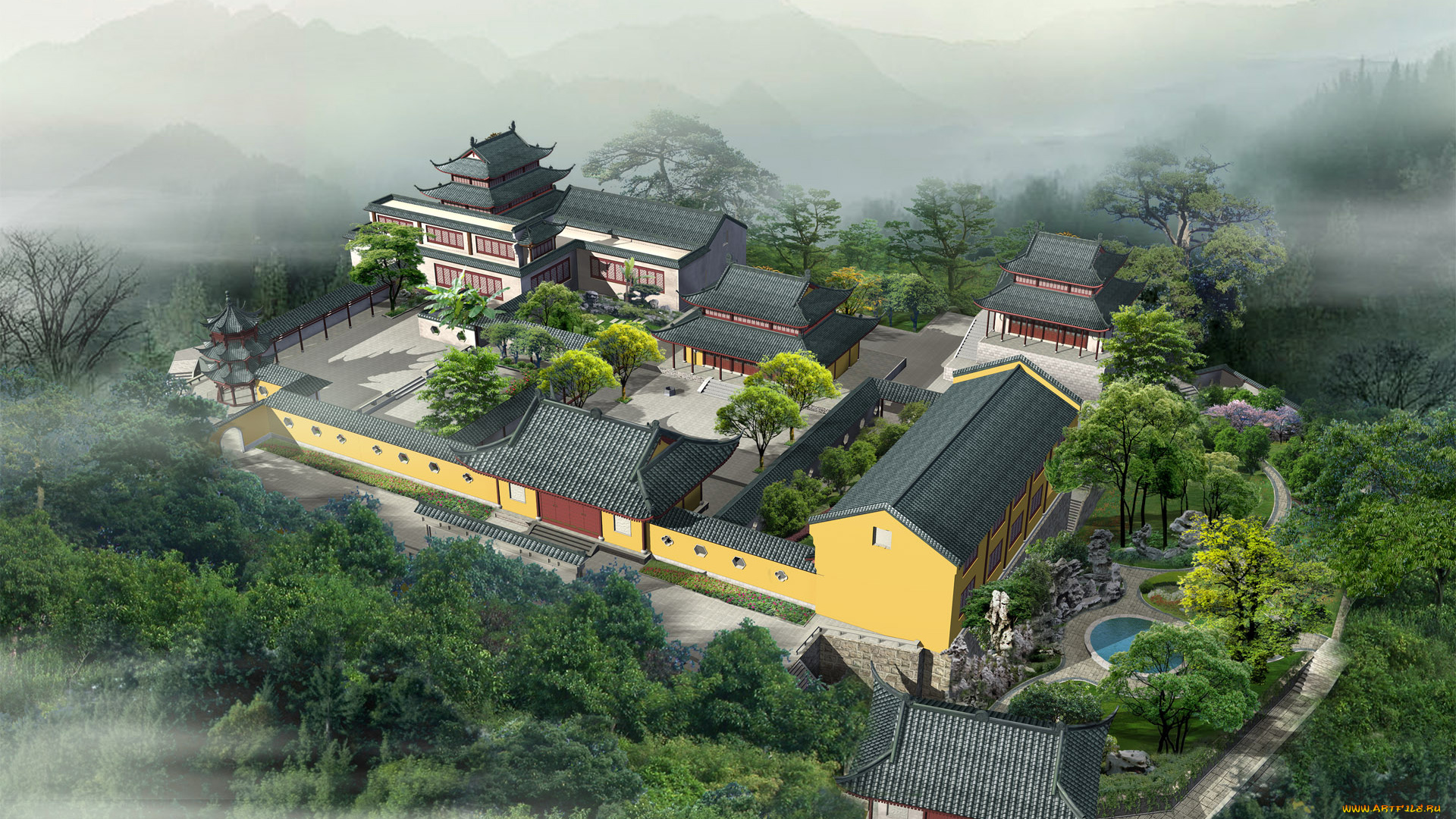 3д, графика, architecture, архитектура