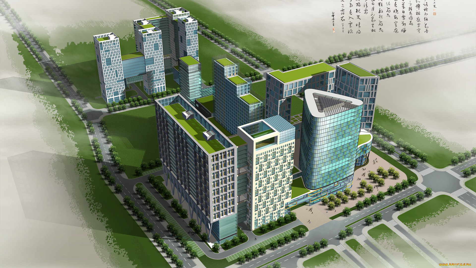 3д, графика, architecture, архитектура