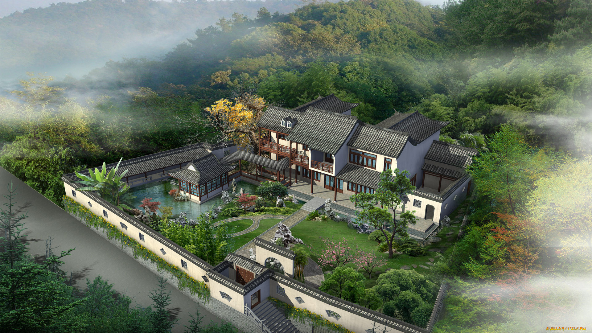 3д, графика, architecture, архитектура