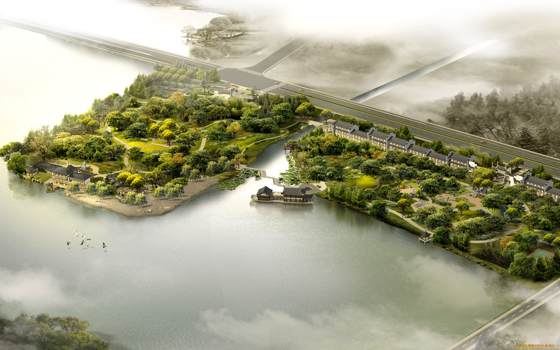 3д, графика, architecture, архитектура