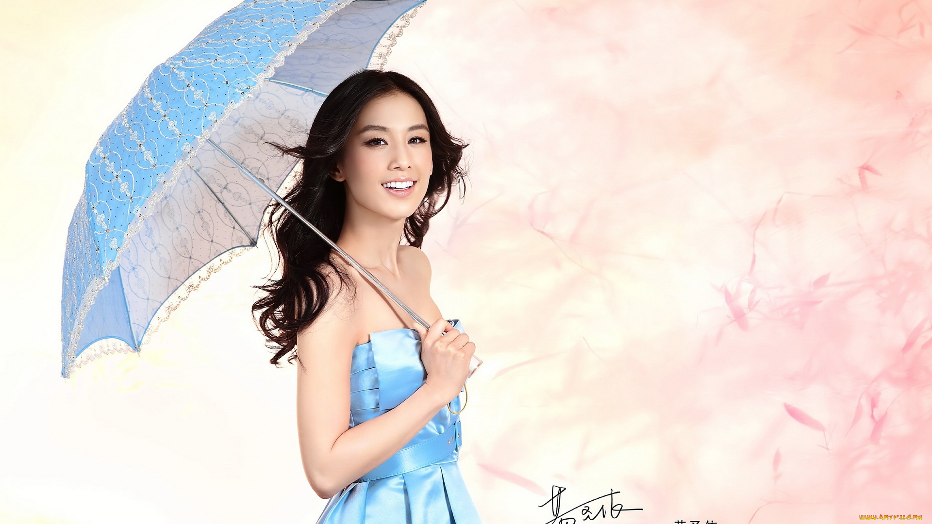 -Unsort, Азиатки, девушки, unsort, азиатки, девушка, зонтик, eva, huang