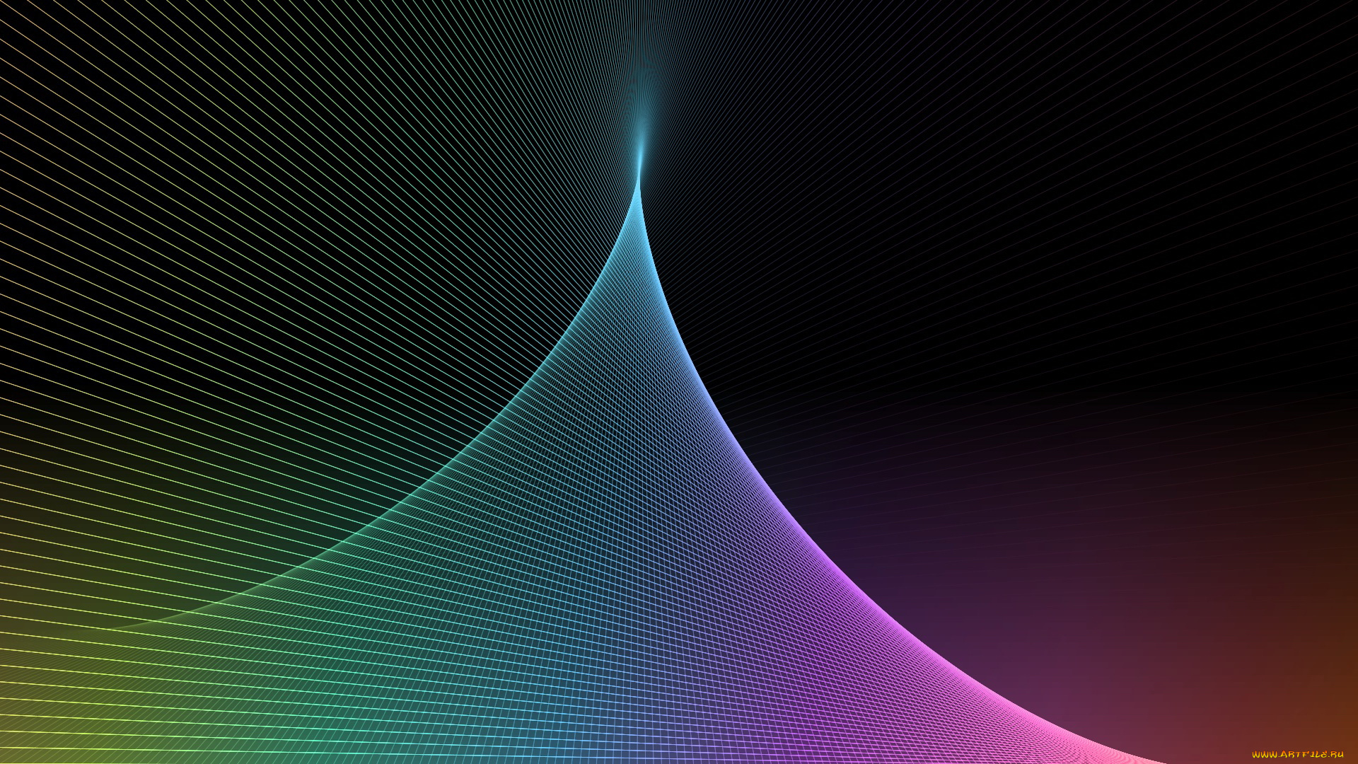 3д, графика, abstract, абстракции, узор, тёмный, сетка, цвета