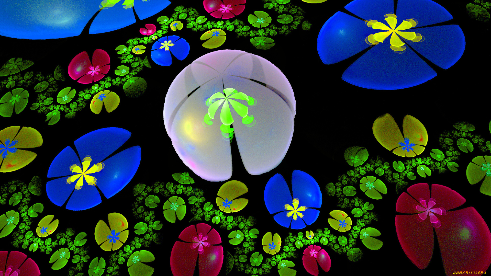 3д, графика, fractal, фракталы, фрактал, узор