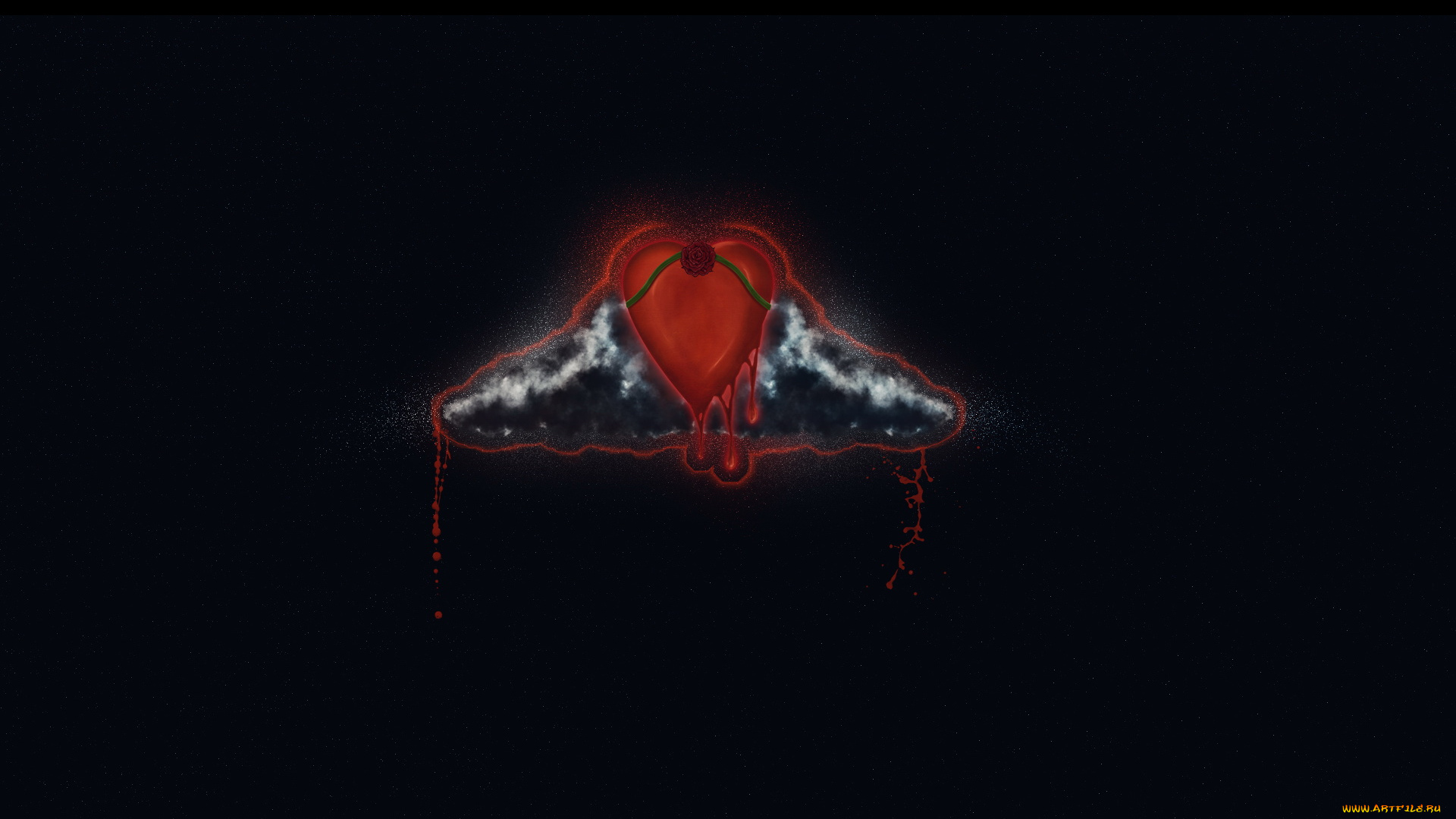 3д, графика, romance, сердечко, кровь