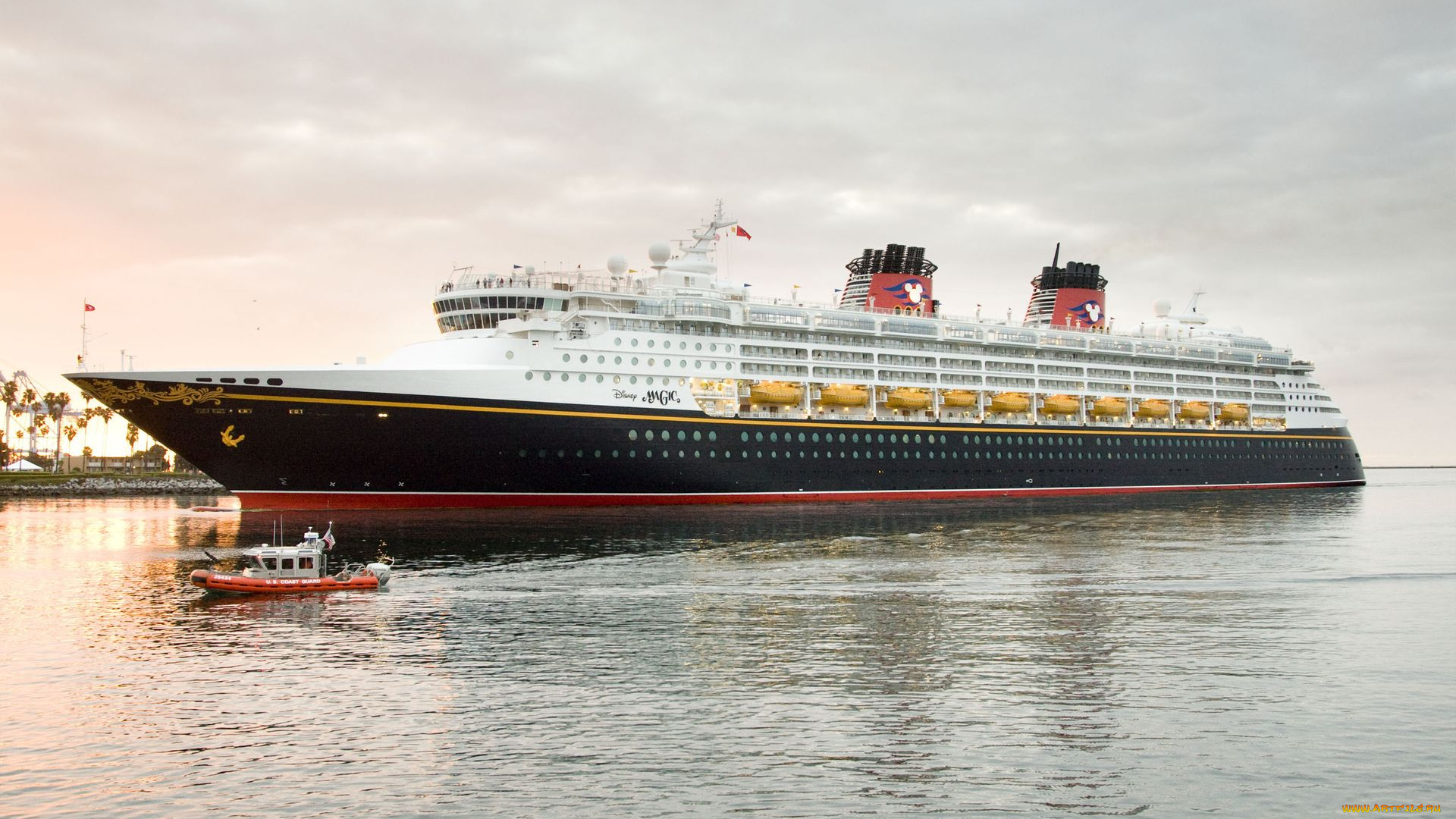 корабли, разные, вместе, буксир, disney, magic