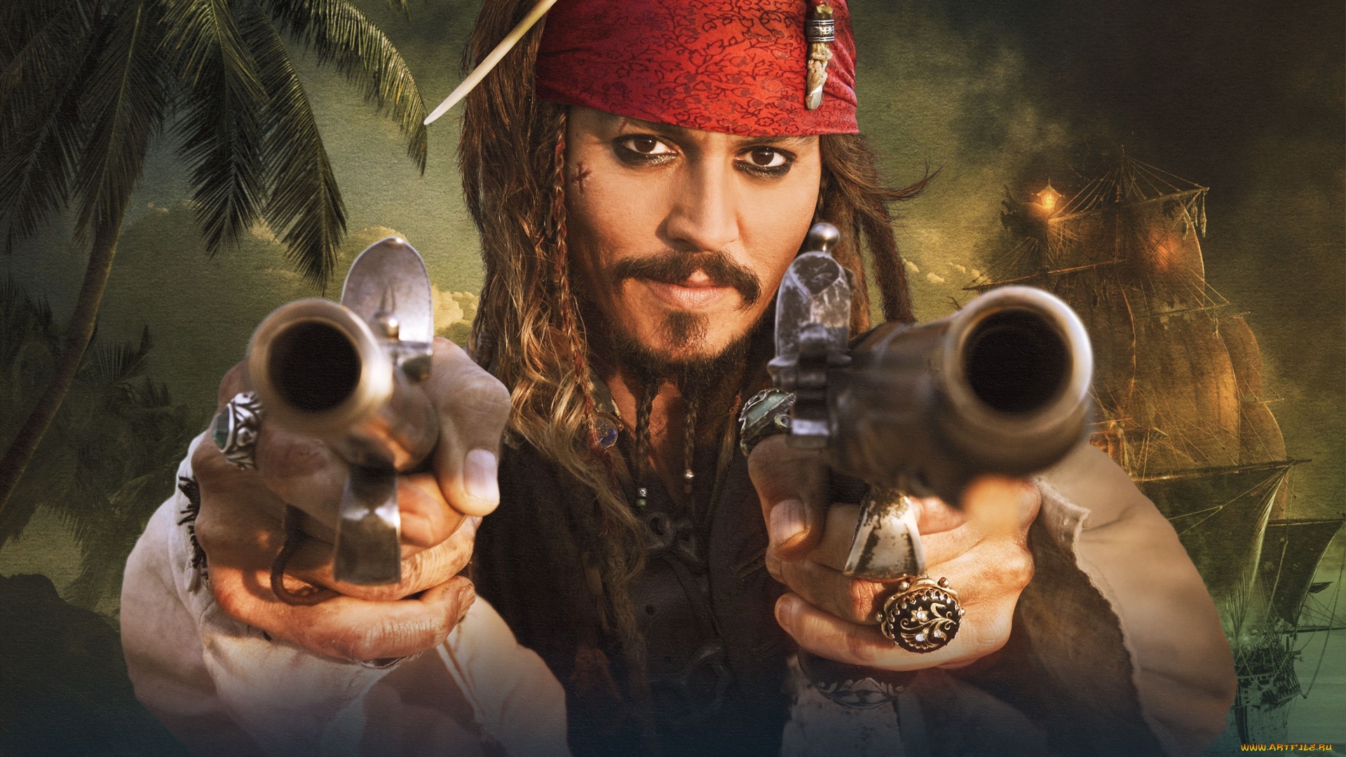 pirates, of, the, caribbean, on, stranger, tides, кино, фильмы, пистолеты, джонни, депп, johnny, depp, джек, воробей
