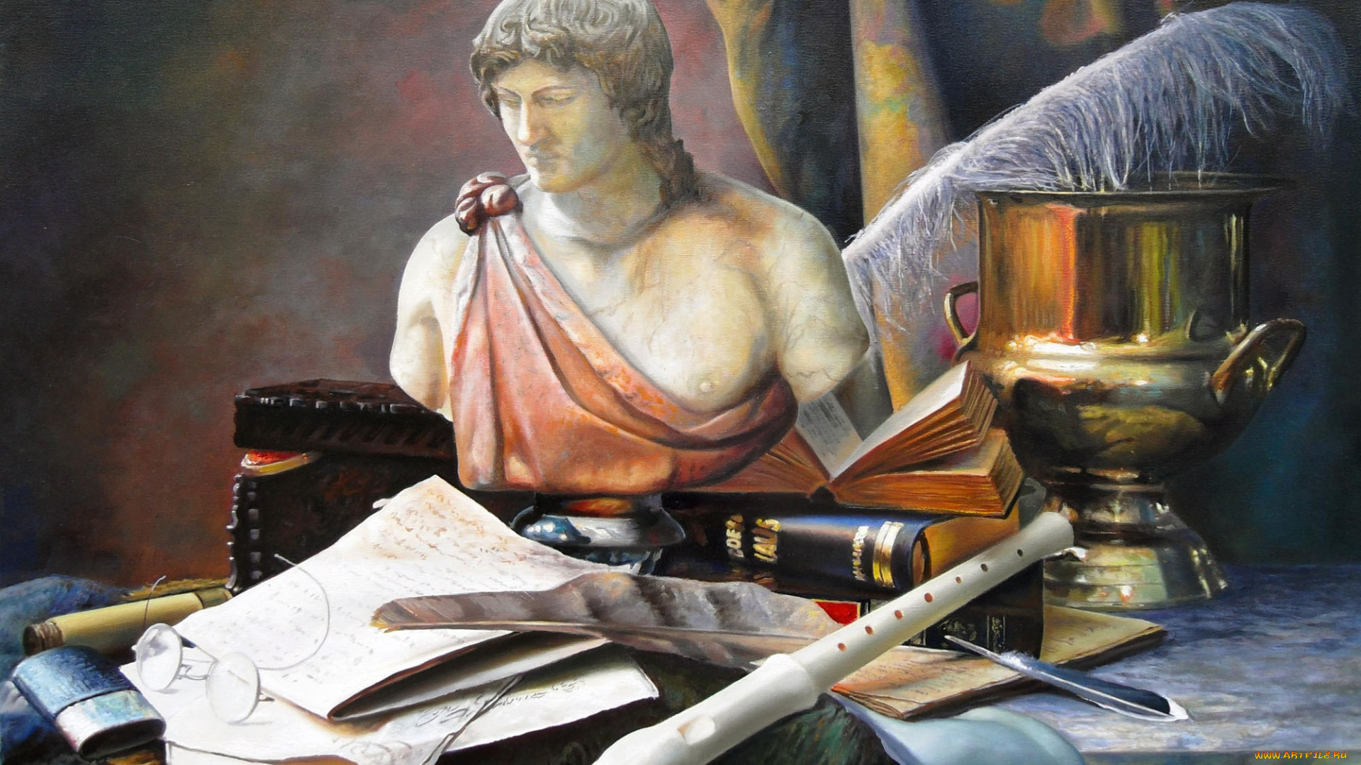 рисованные, zbigniew, kopania, бюст, перо