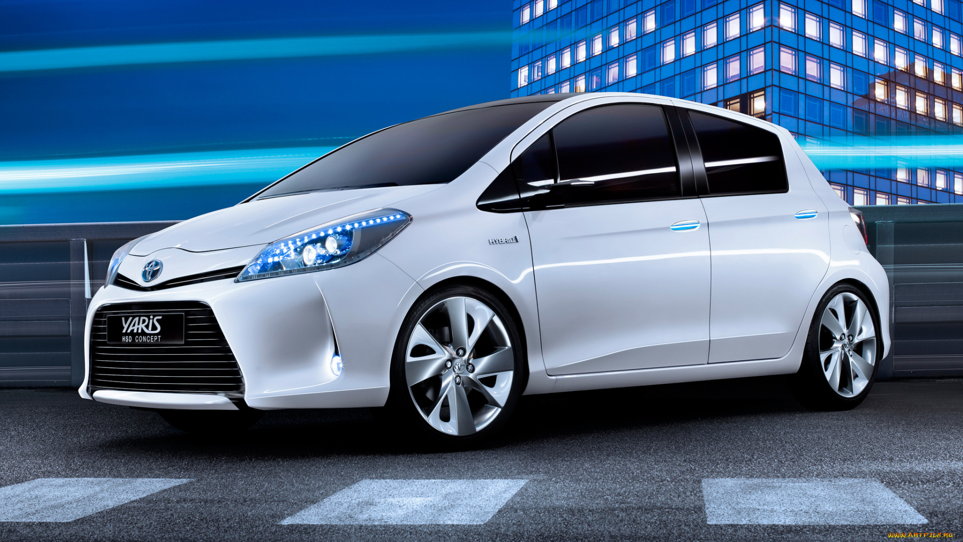 toyota, yaris, hsd, concept, автомобили