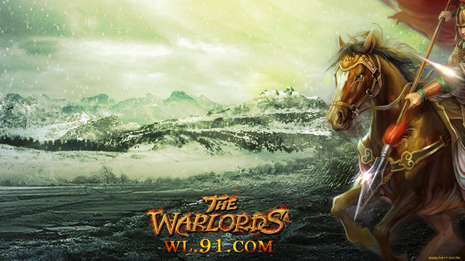 видео, игры, the, warlords, радость, конь