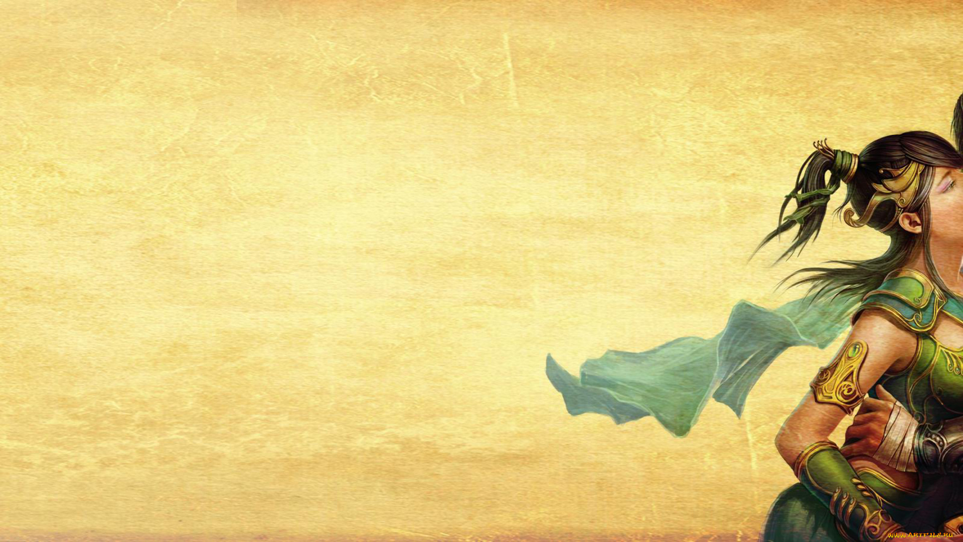 видео, игры, the, warlords, зонтик, девушка, дома