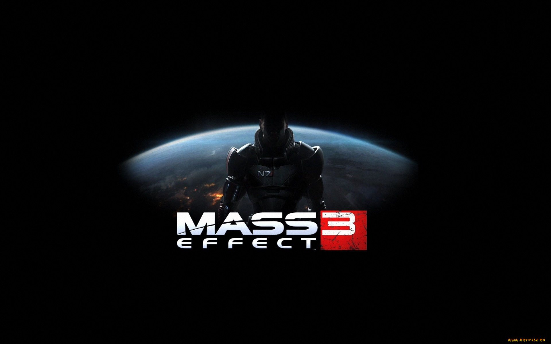 видео, игры, mass, effect, планета, тёмный, фон