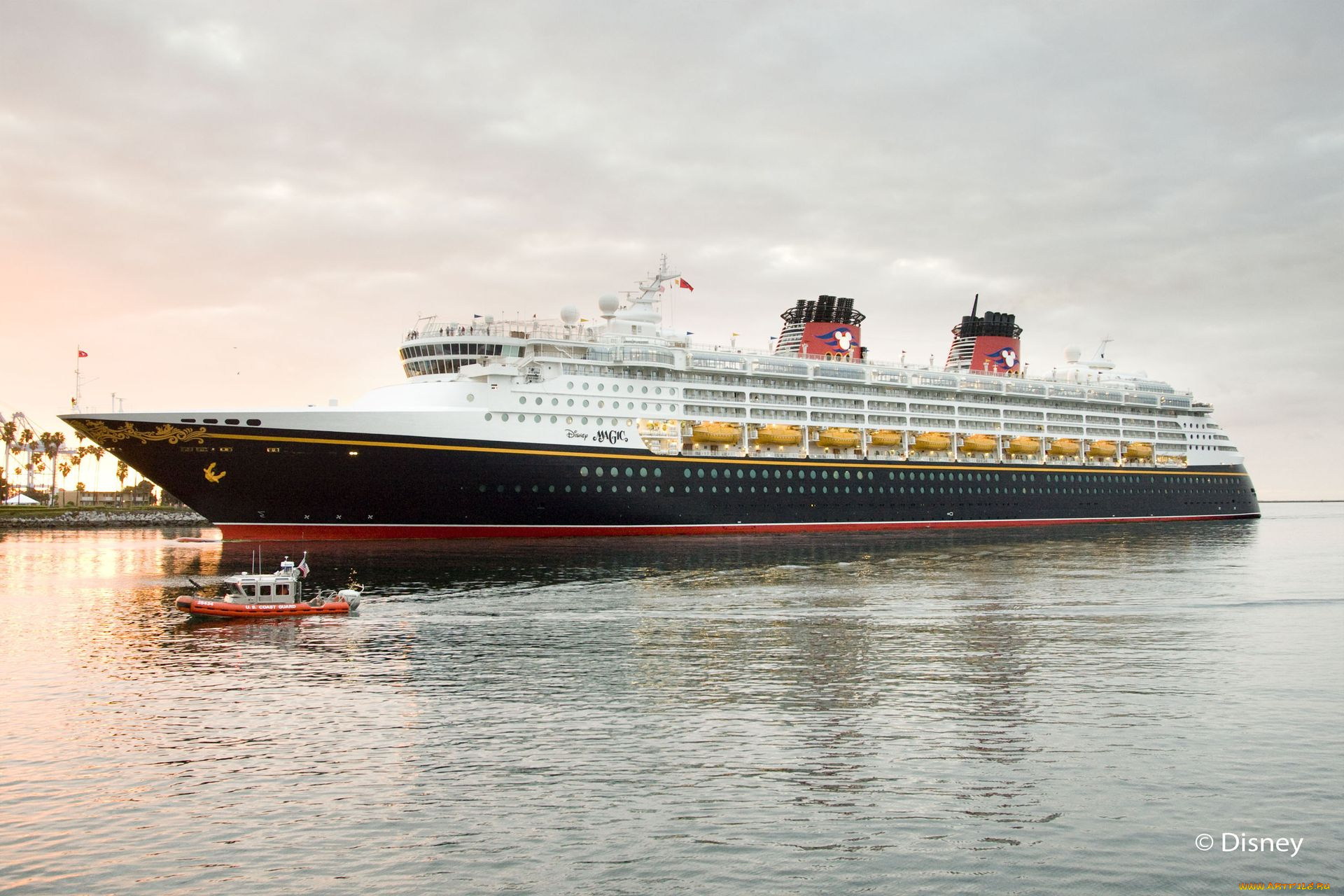корабли, разные, вместе, буксир, disney, magic
