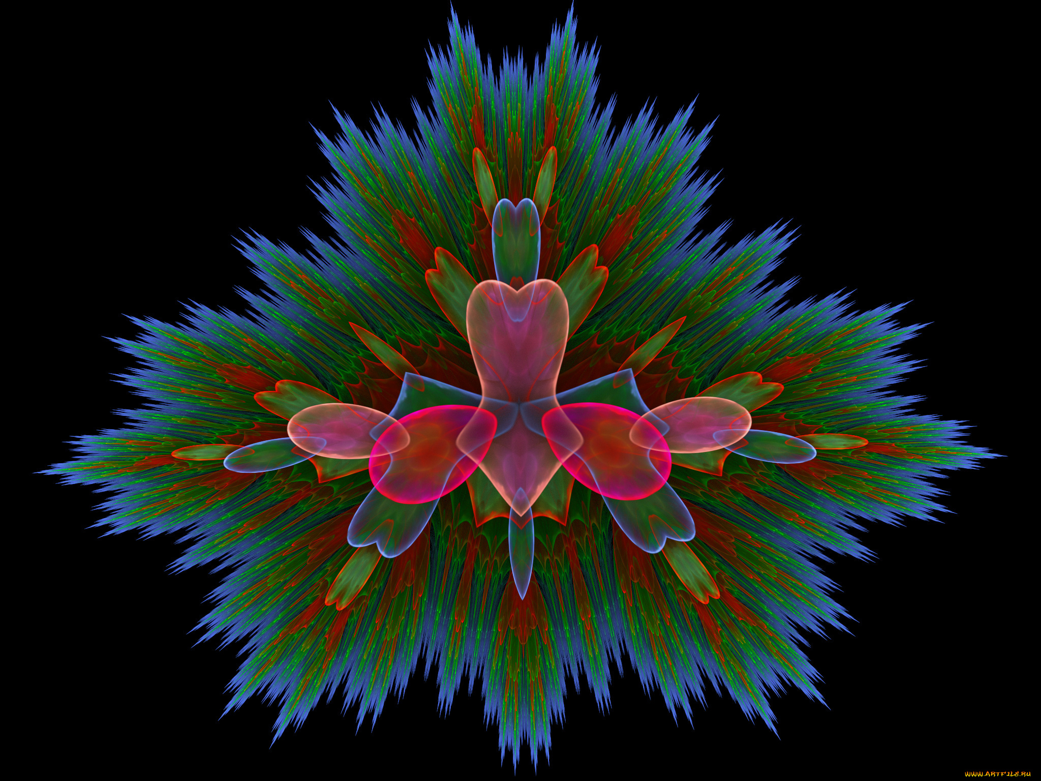 3д, графика, fractal, фракталы, фрактал, узор