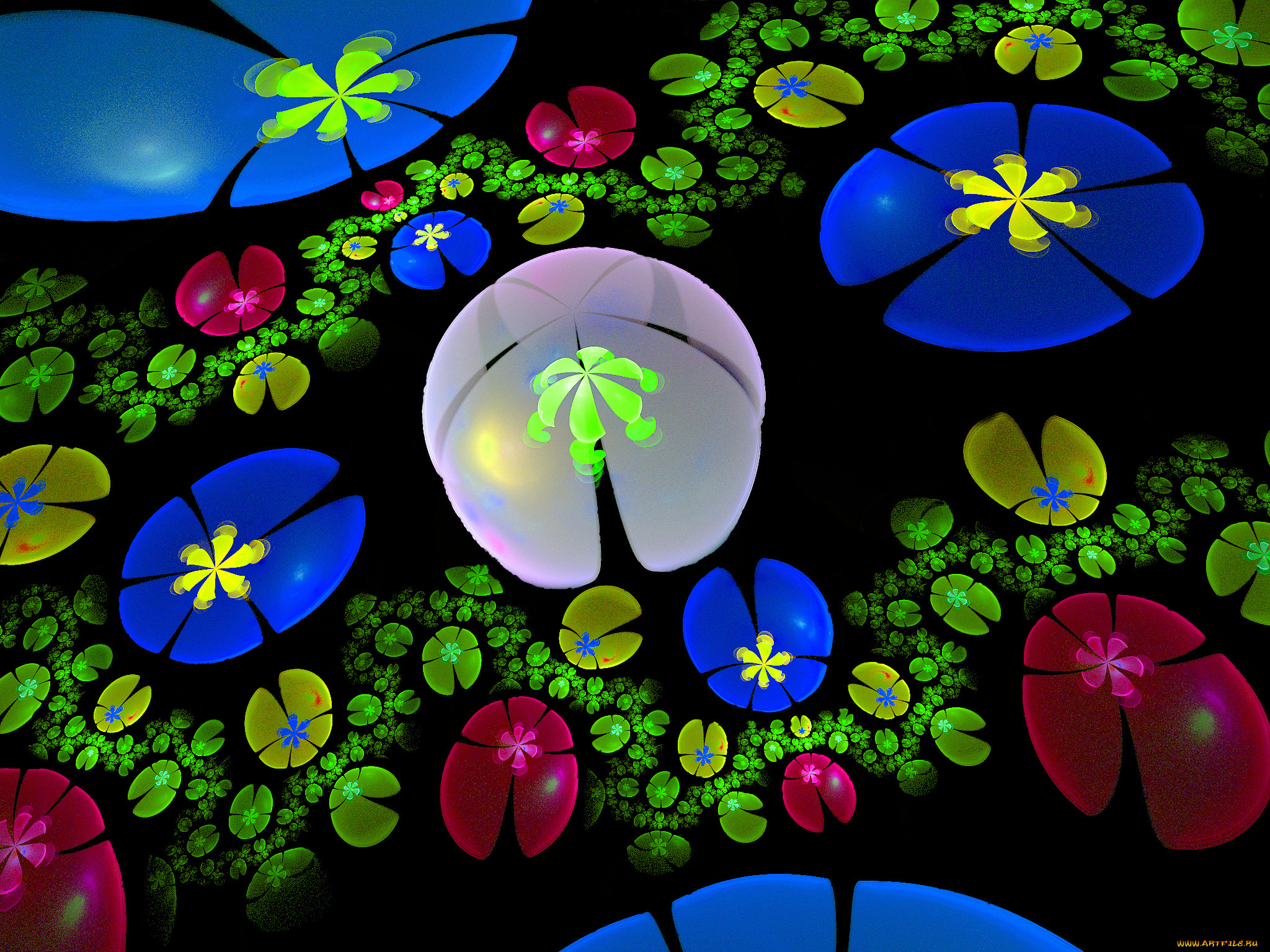 3д, графика, fractal, фракталы, фрактал, узор