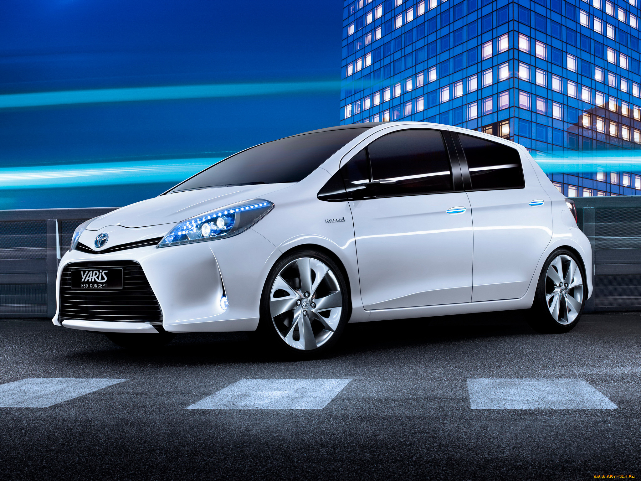 toyota, yaris, hsd, concept, автомобили