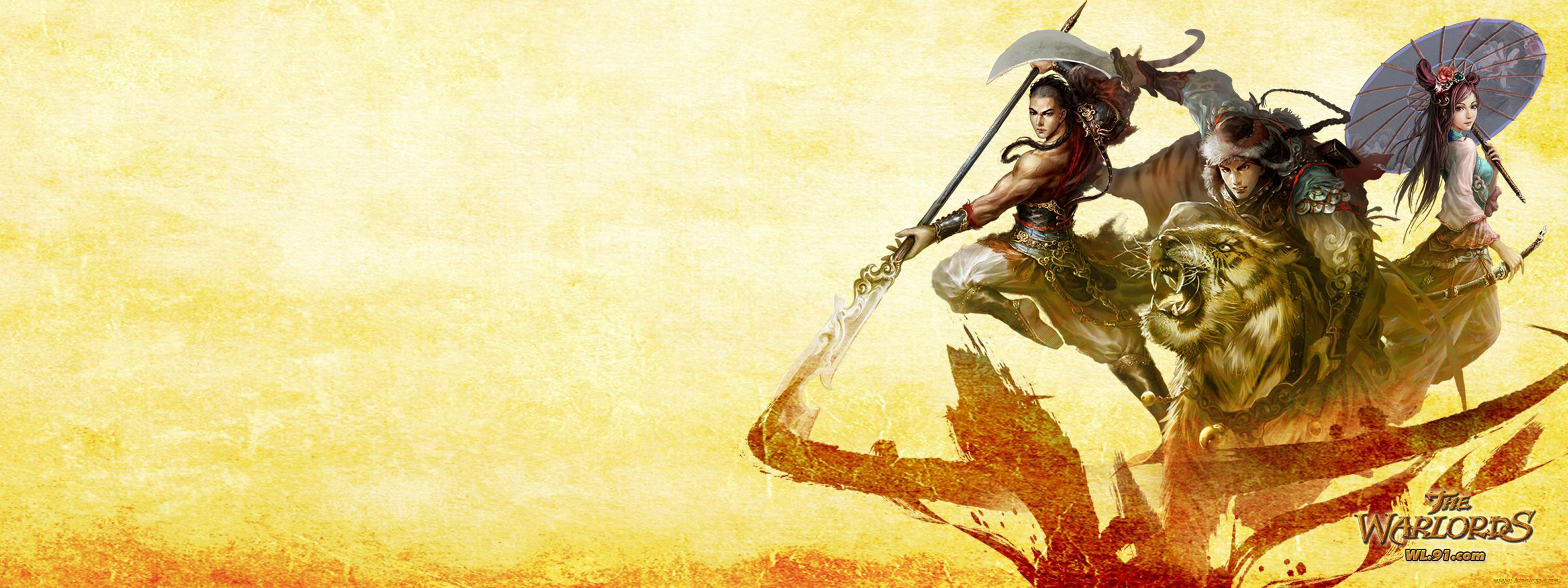 видео, игры, the, warlords, зонт, воины, тигр